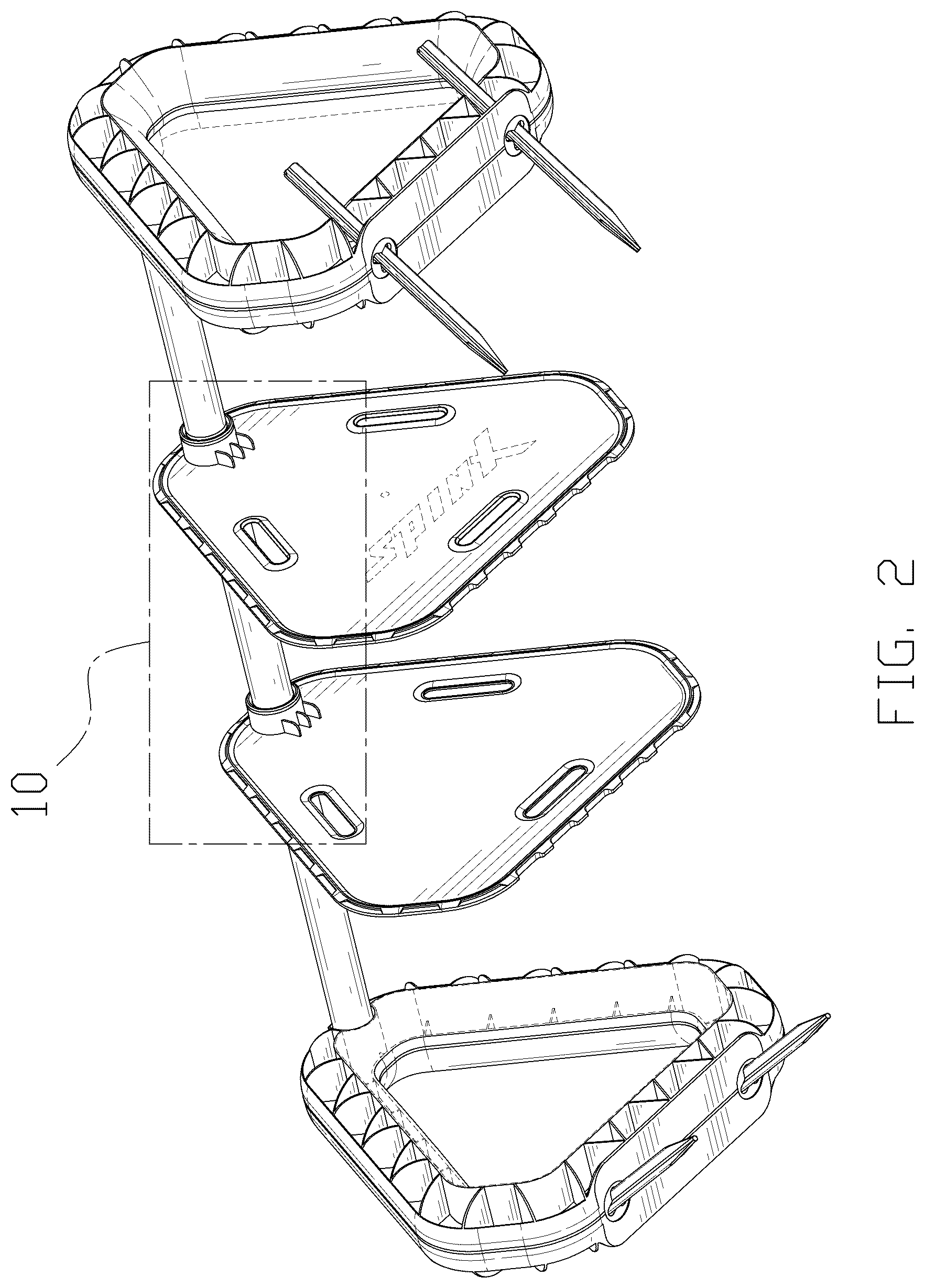 Patent USD1077922 Figure 2 – Rolling wheel game