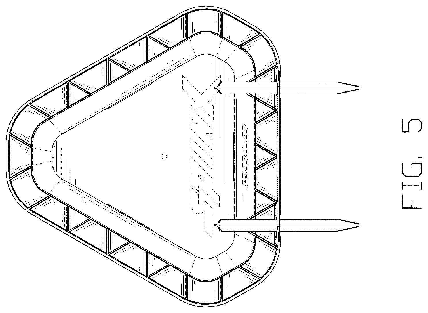 Patent USD1077922 Figure 5 – Rolling wheel game