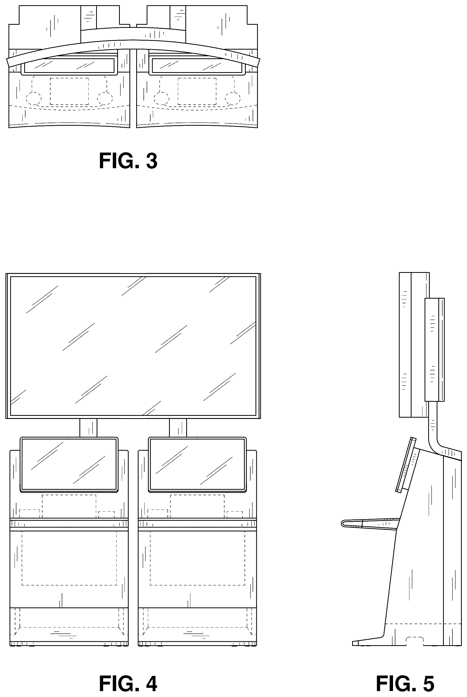 Patent USD1077924 Figure 2 – Set of gaming machines with community display