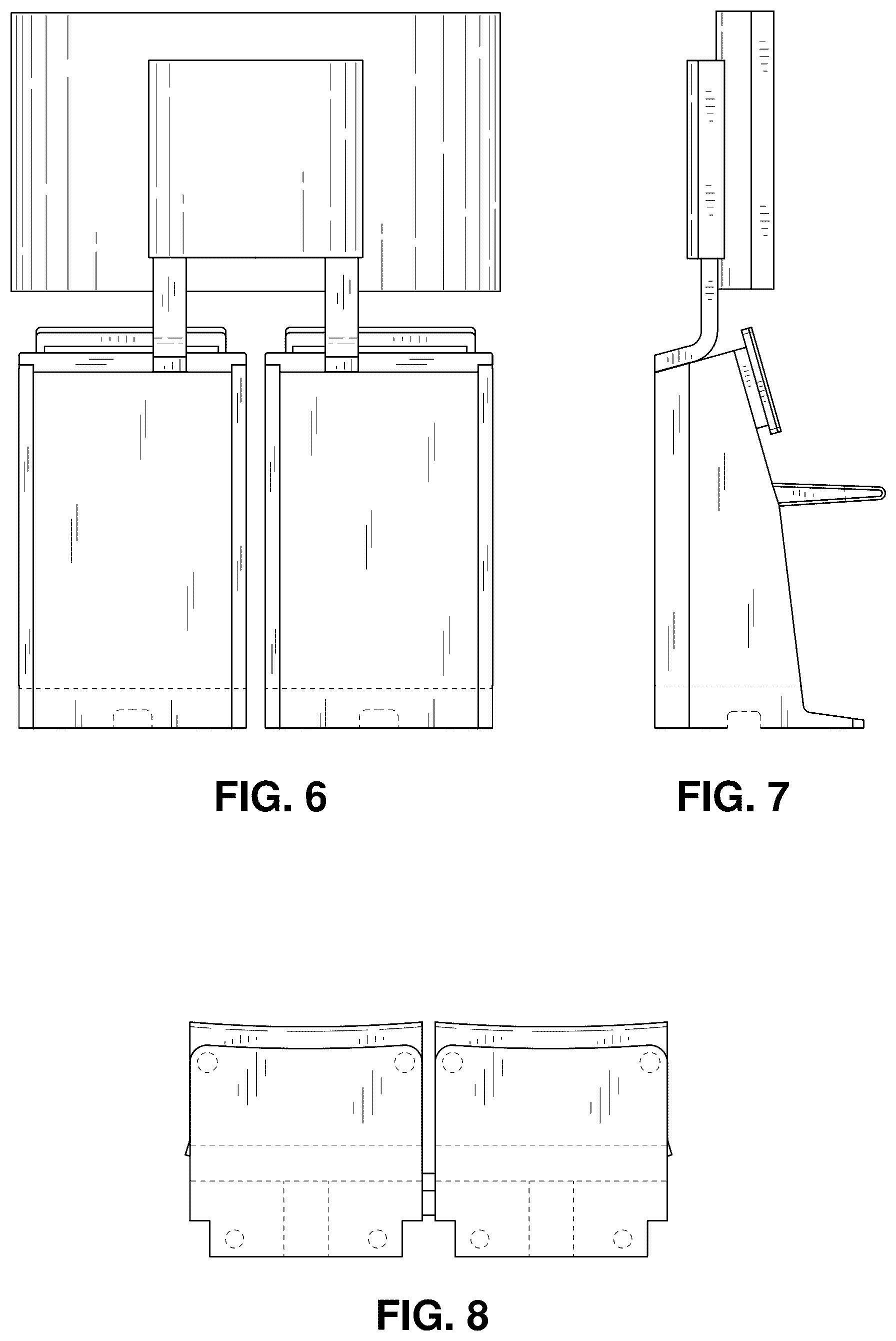 Patent USD1077924 Figure 3 – Set of gaming machines with community display