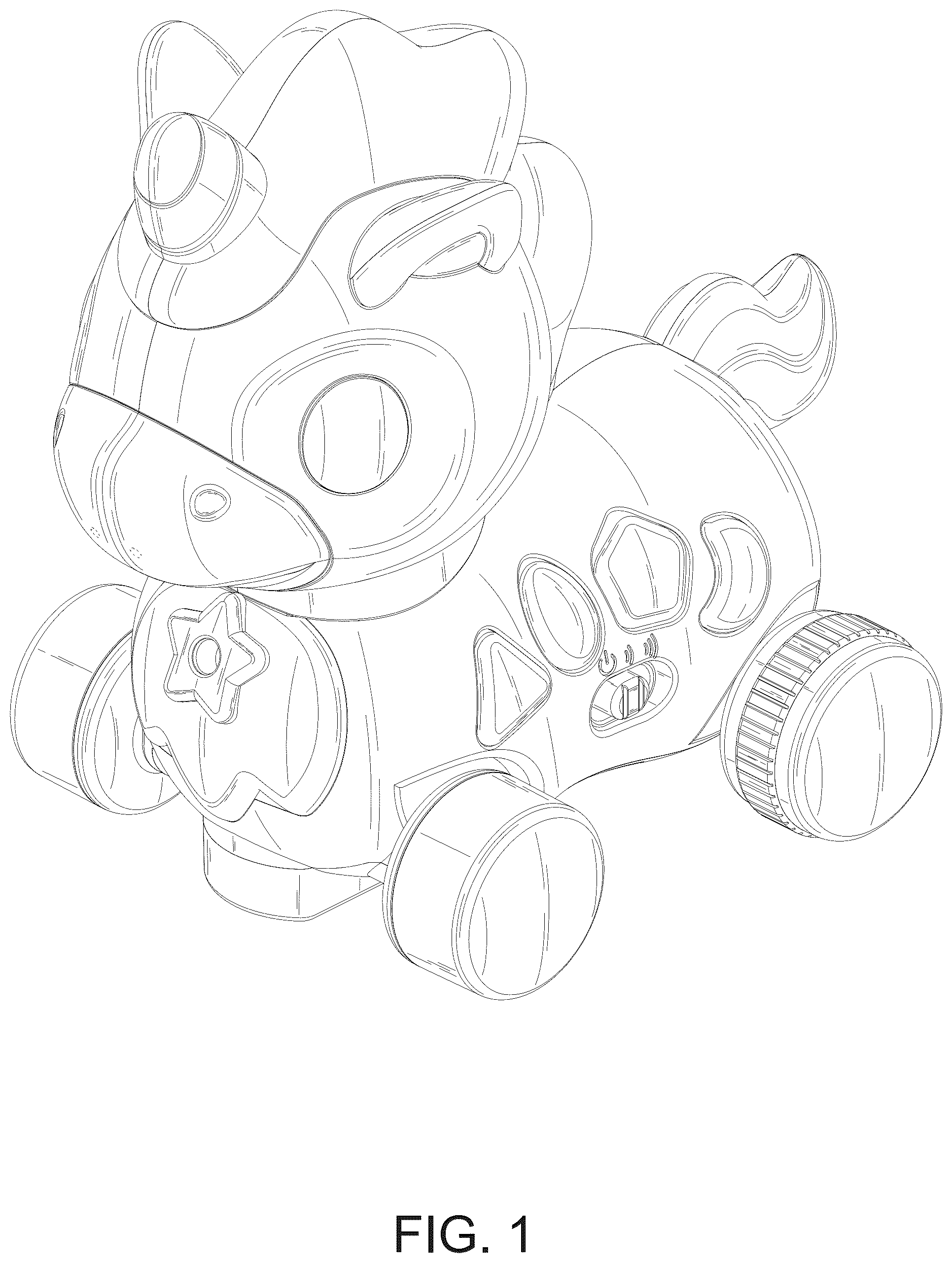 Patent USD1077927 Figure 1 – Toy car