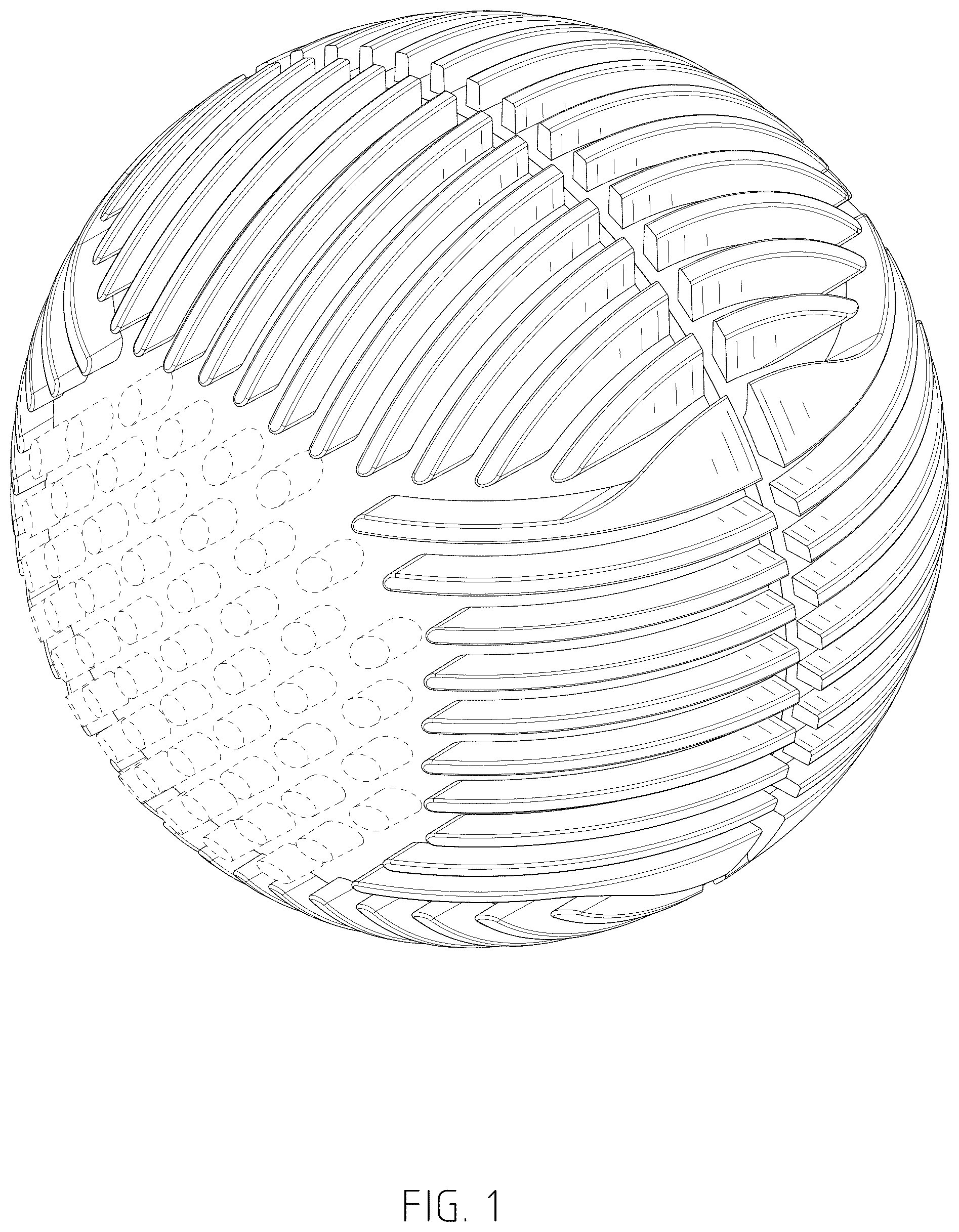 Patent USD1077929 Figure 1 – Sensory ball