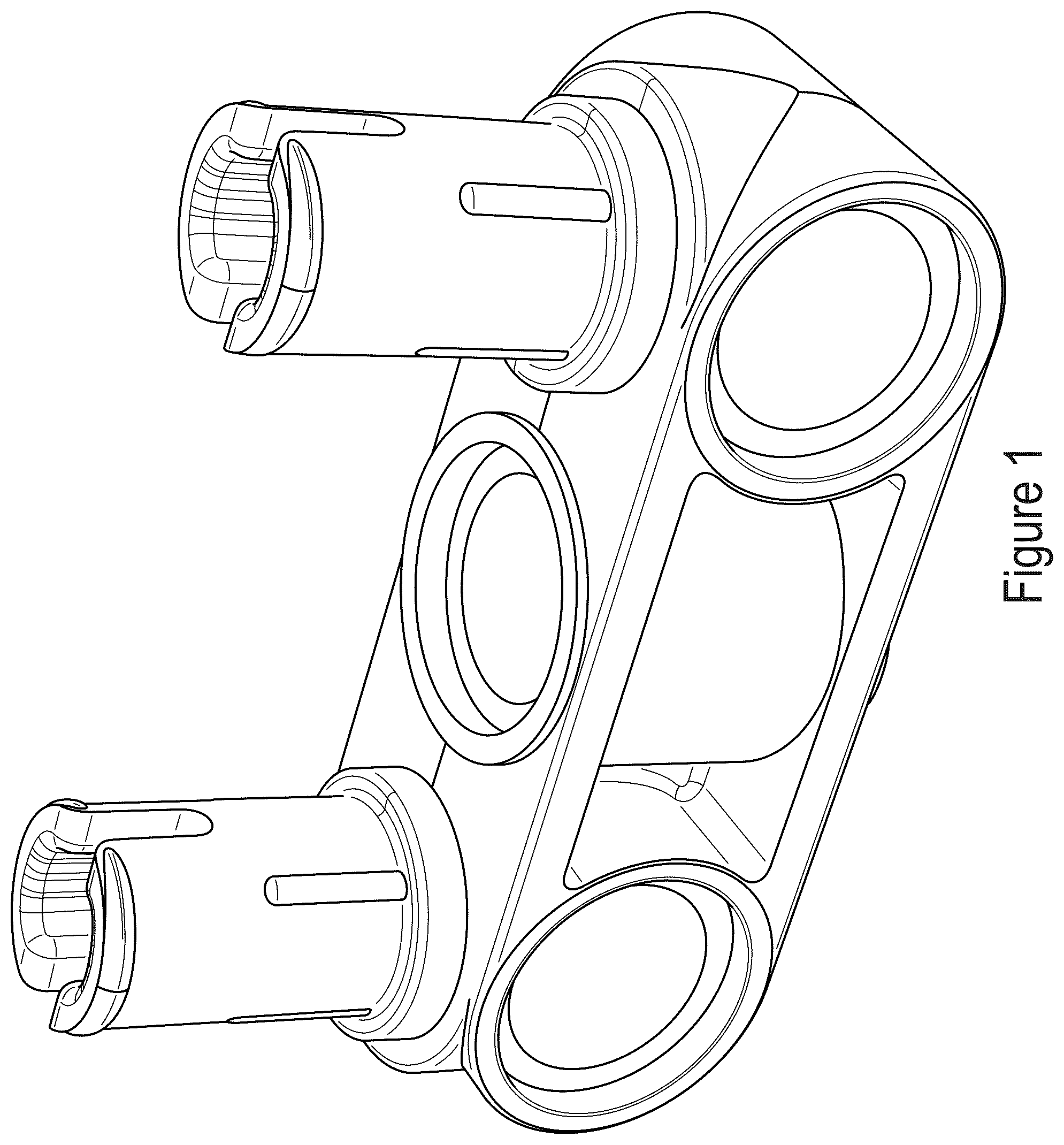 Patent USD1077931 — Beam module toy brick with upstanding connectors — Figure 1