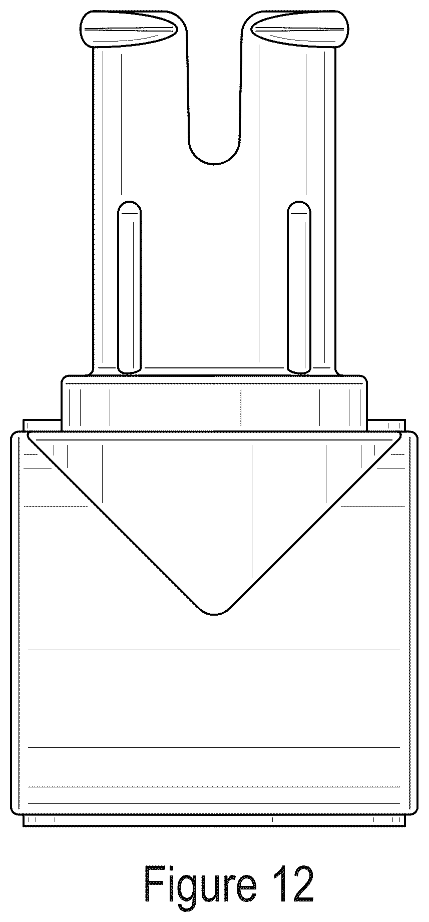 Patent USD1077931 Figure 12 – Beam module toy brick with upstanding connectors