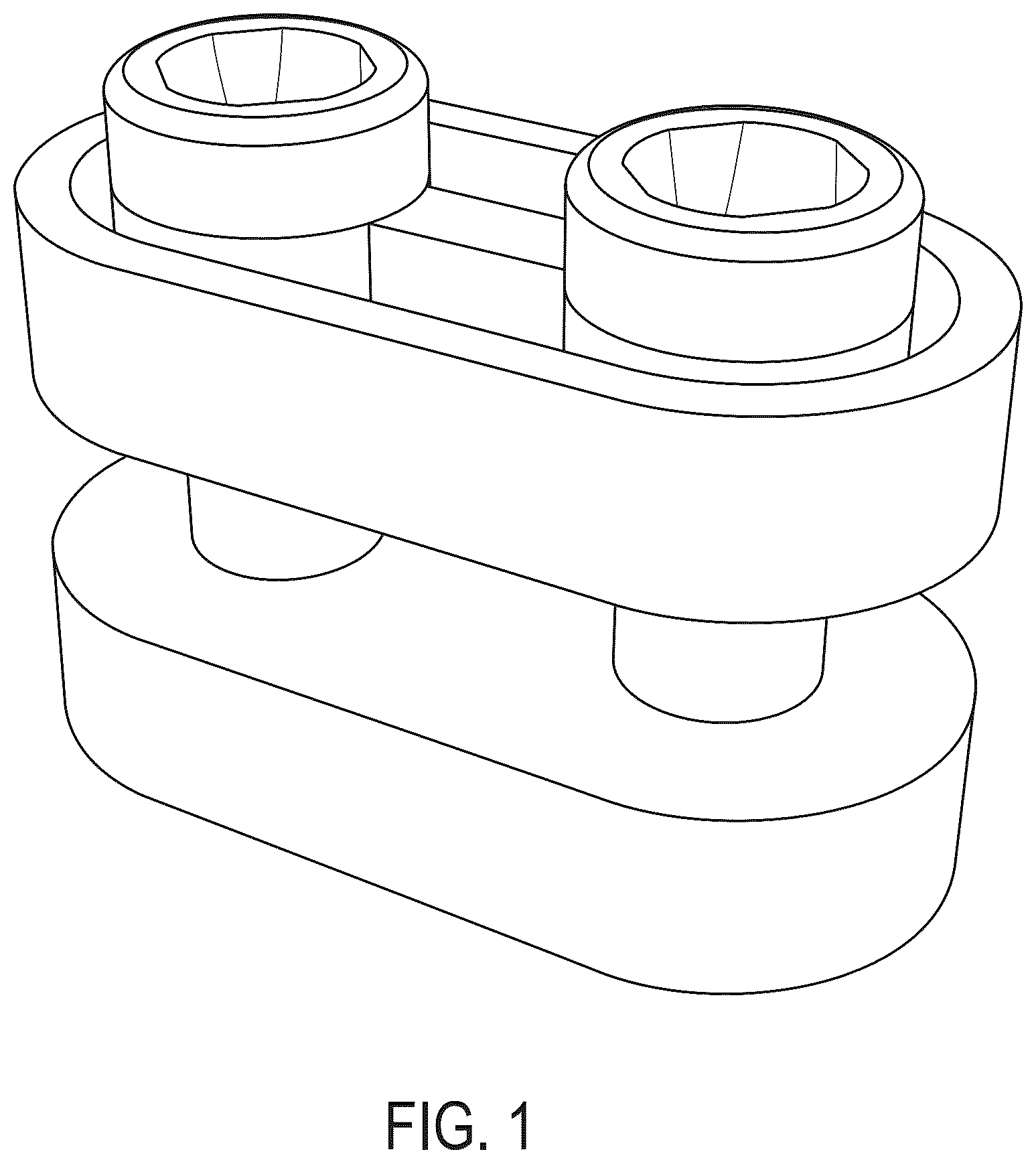 Patent USD1077933 Figure 1 – Interlocking toy brick