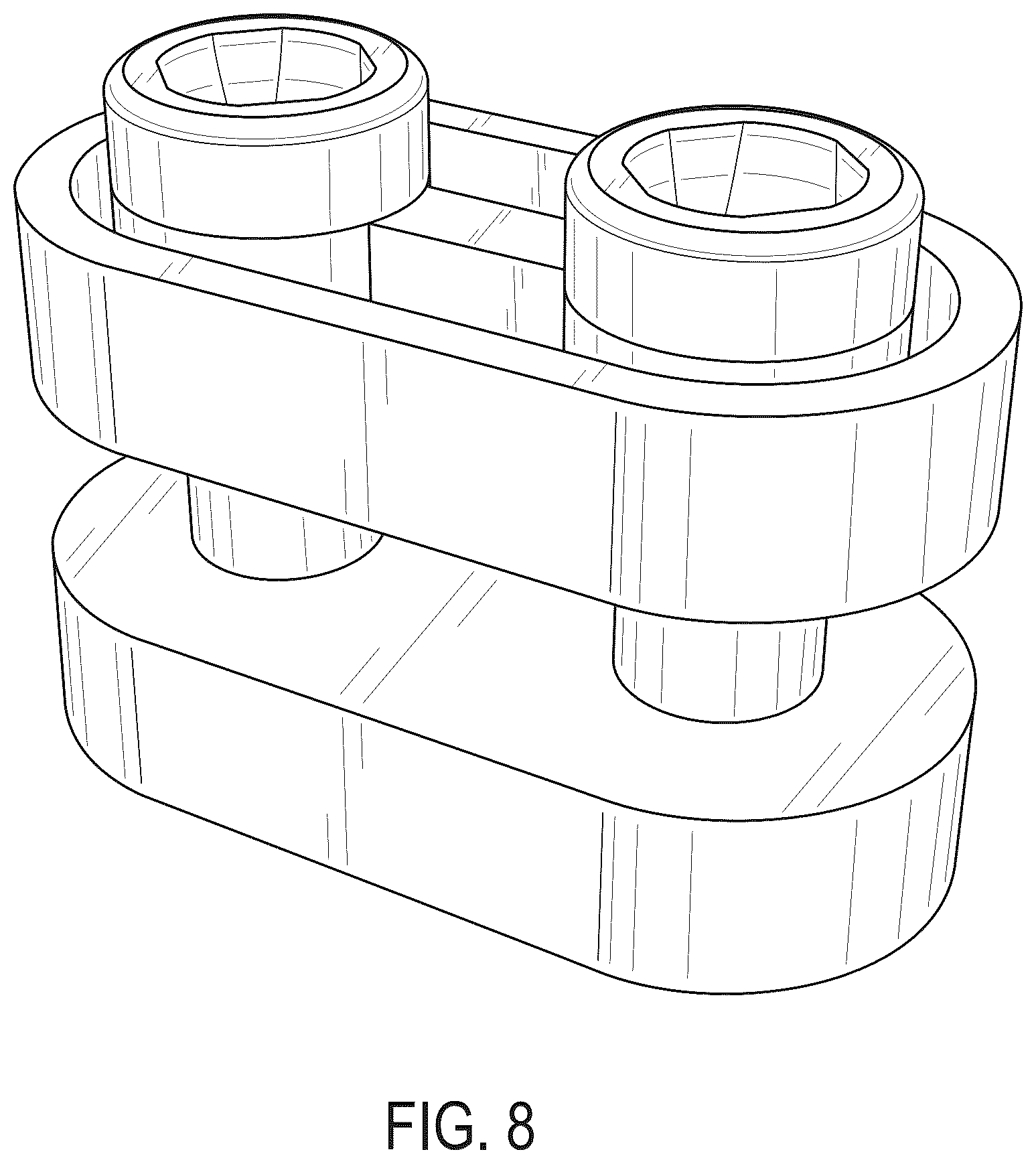 Patent USD1077933 Figure 8 – Interlocking toy brick