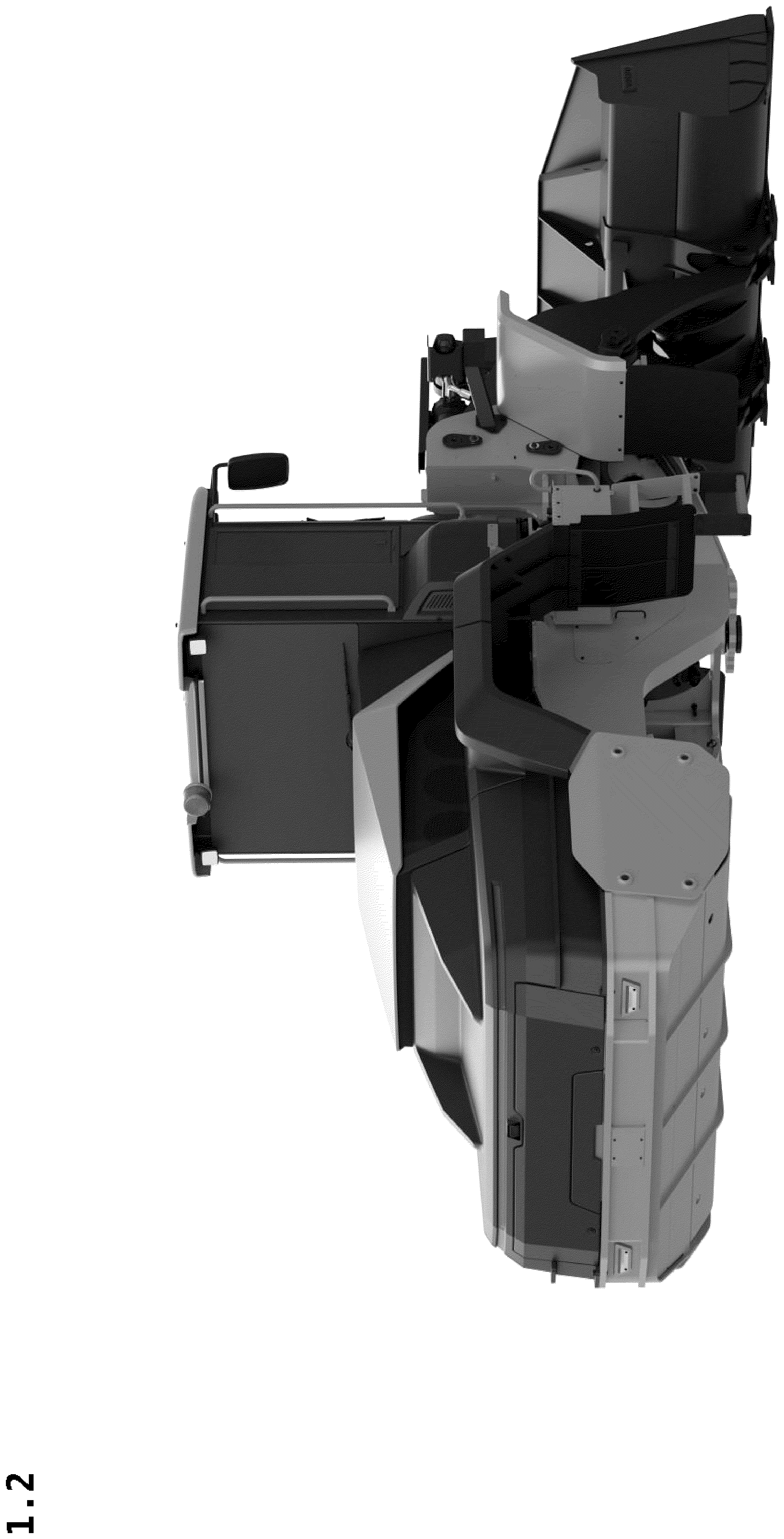 Patent USD1077940 Figure 2 – Scale model of construction vehicle