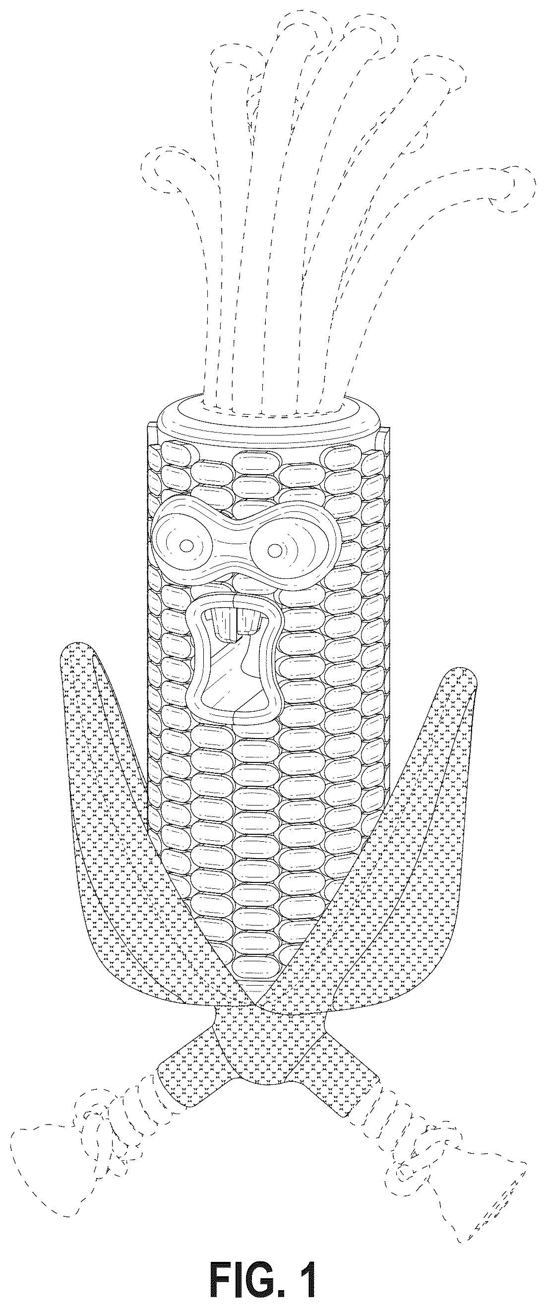 Patent USD1077941 — Corn shaped toy — Figure 1