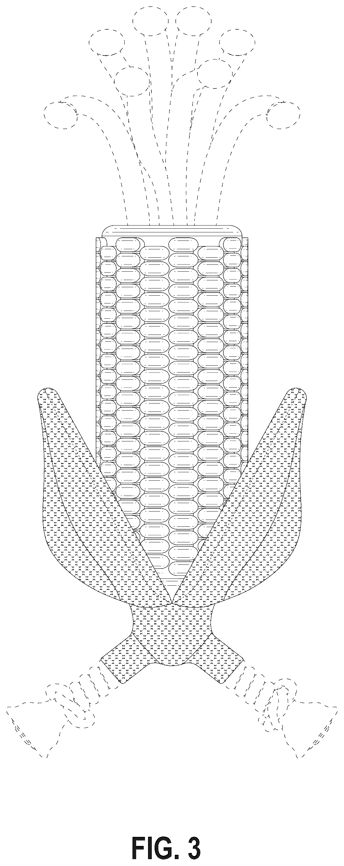 Patent USD1077941 Figure 3 – Corn shaped toy