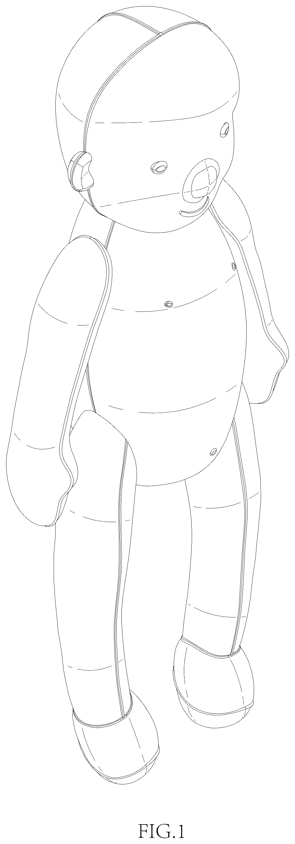 Patent USD1077946 Figure 1 – Handmade doll
