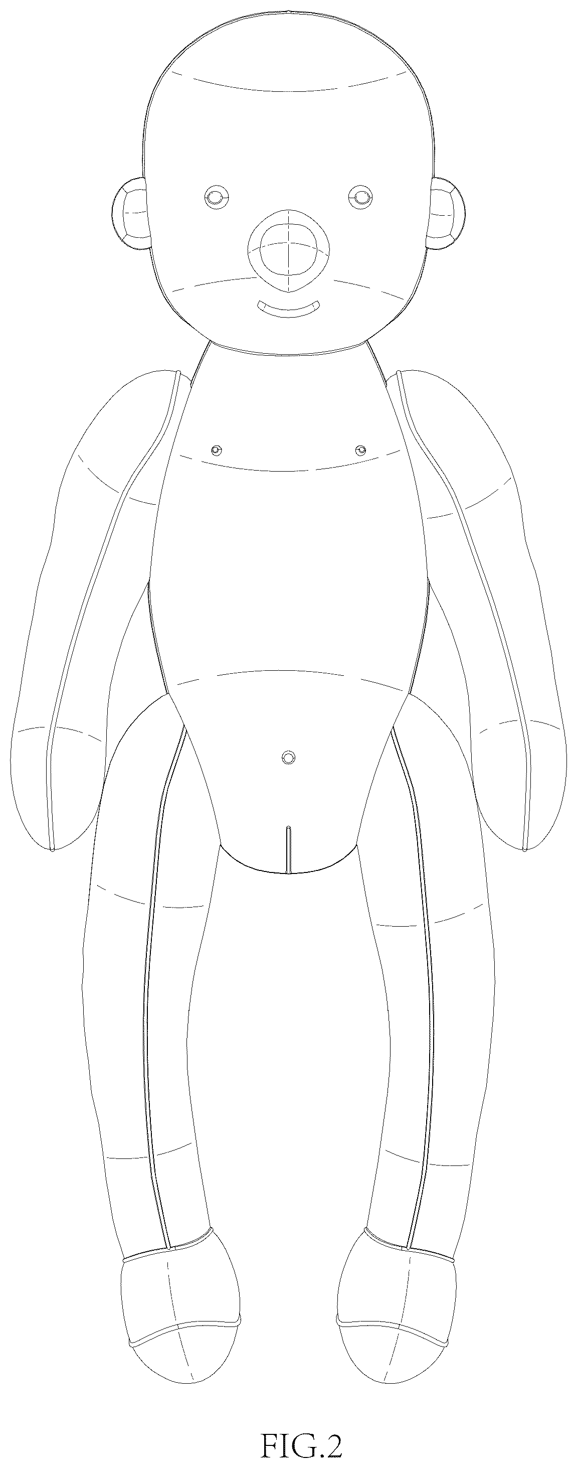 Patent USD1077946 Figure 2 – Handmade doll