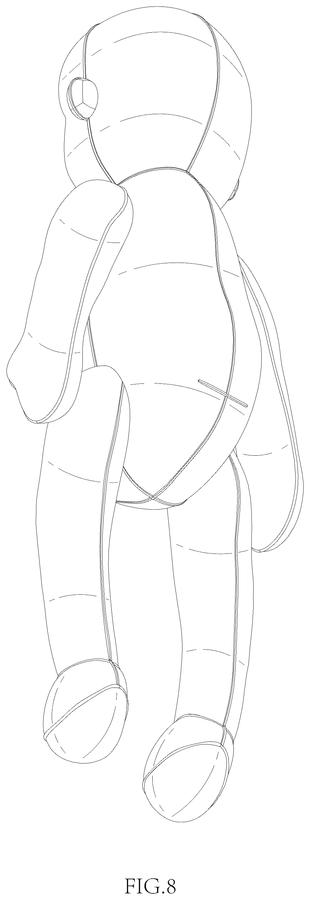 Patent USD1077946 Figure 8 – Handmade doll