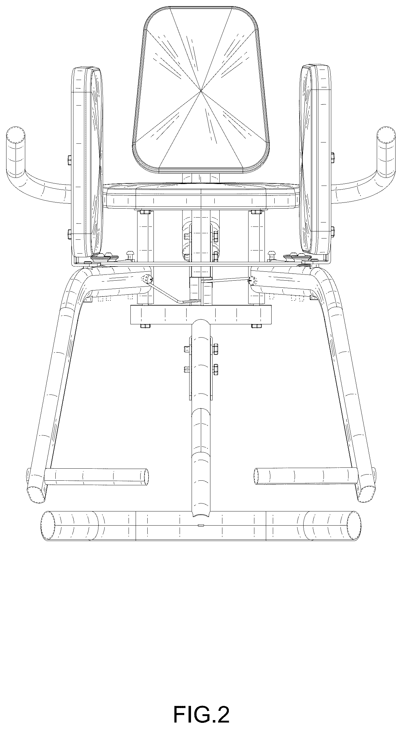 Patent USD1077948 Figure 2 – Fitness machine