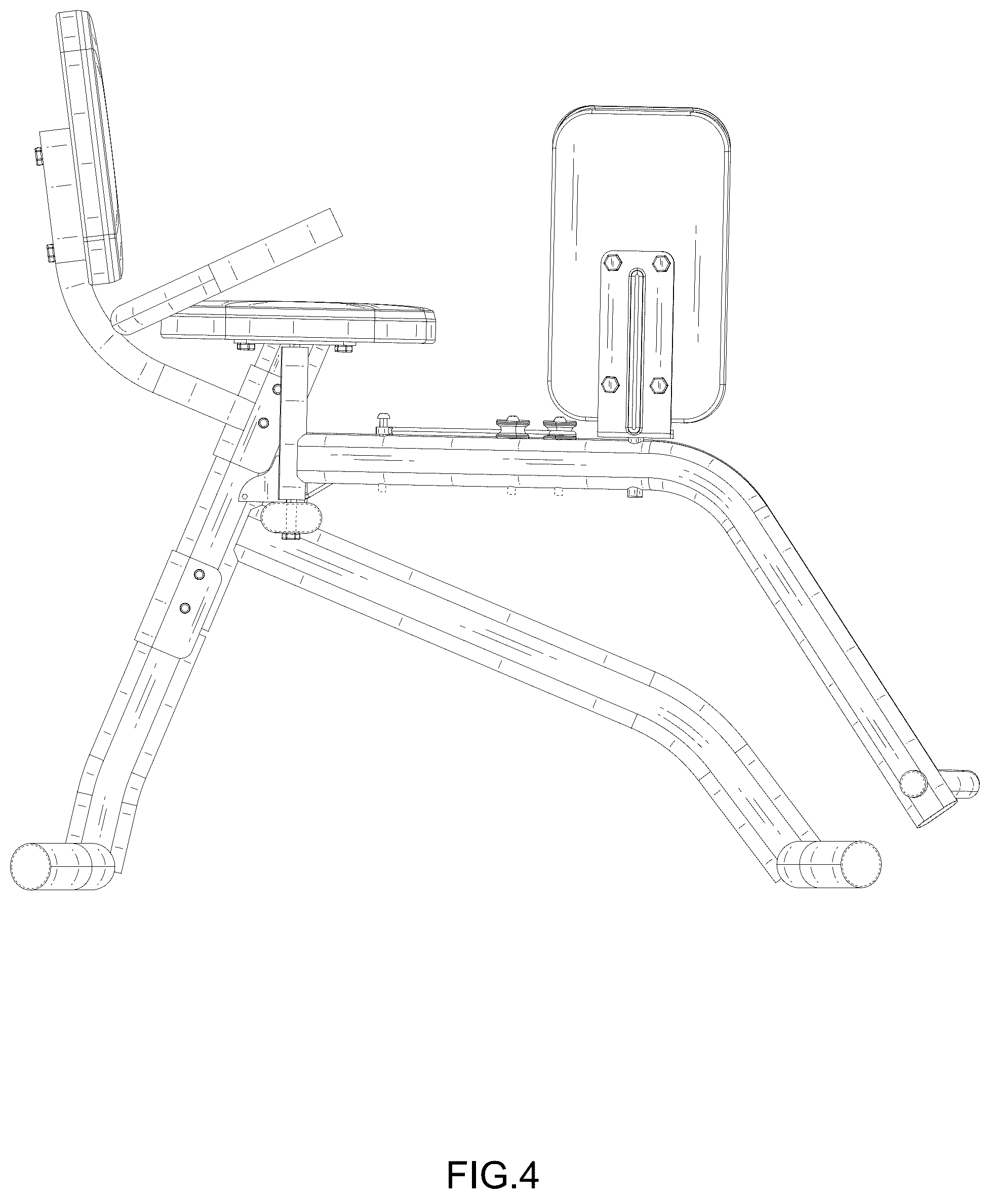 Patent USD1077948 Figure 4 – Fitness machine