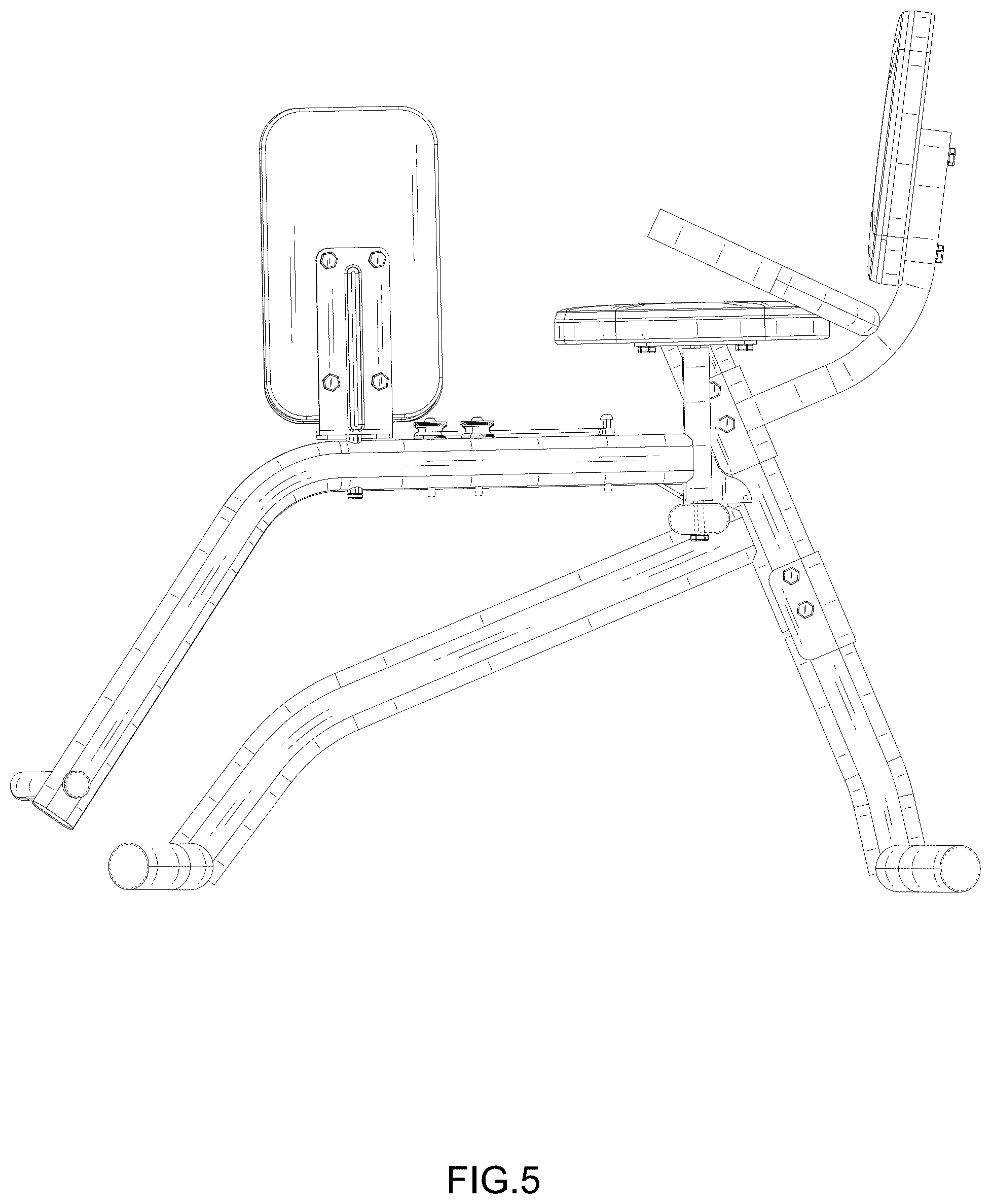 Patent USD1077948 Figure 5 – Fitness machine