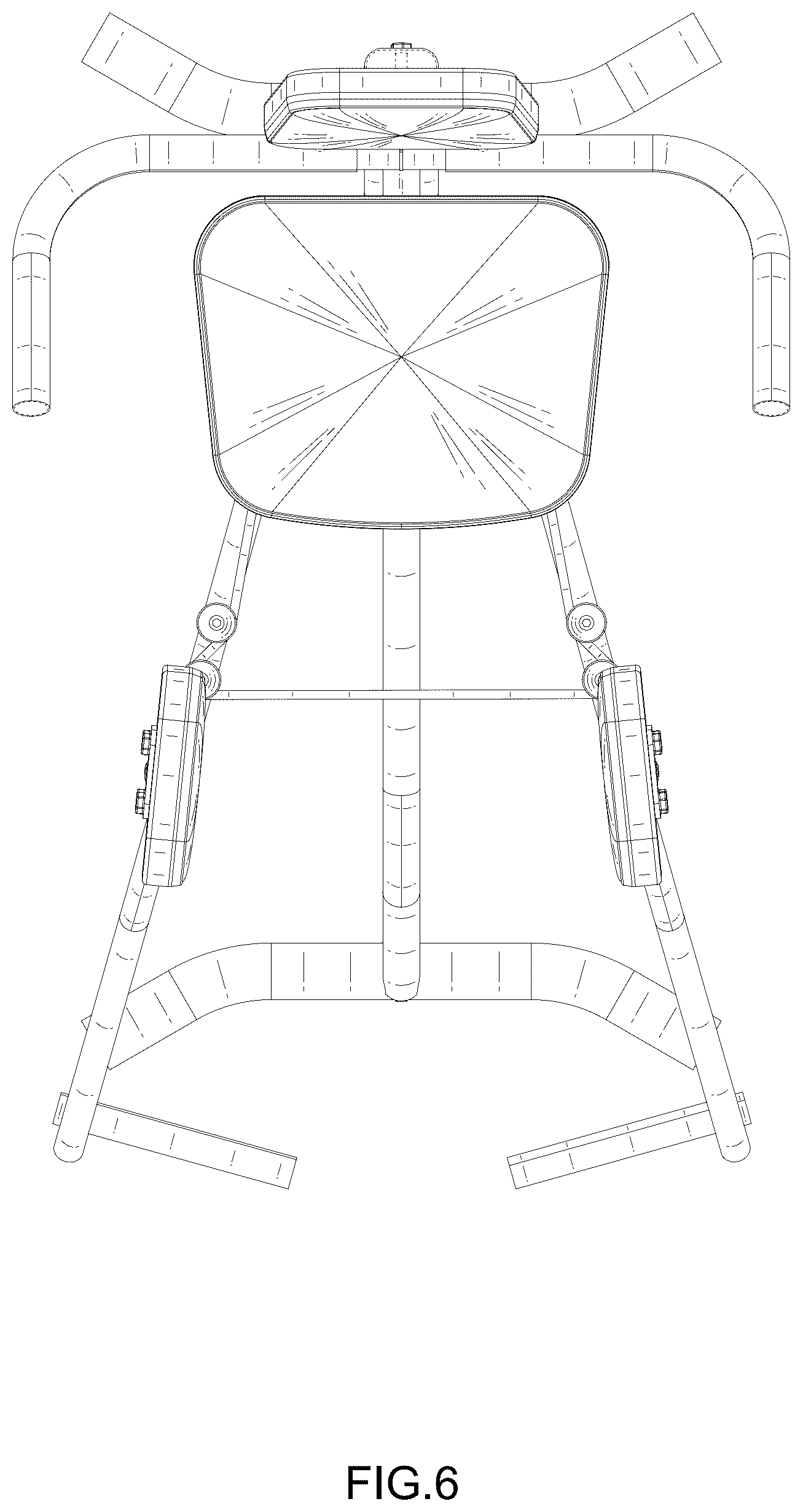 Patent USD1077948 Figure 6 – Fitness machine