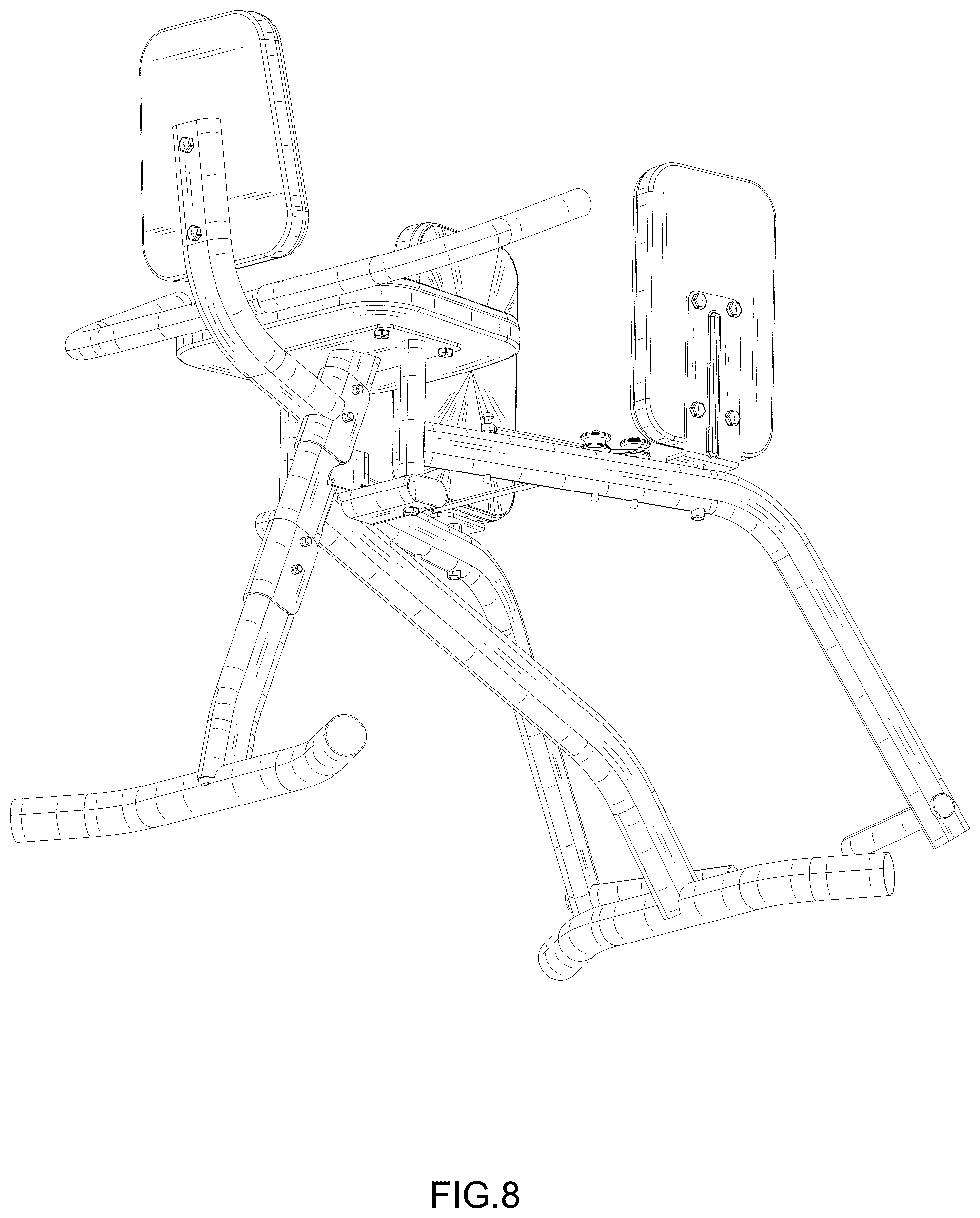 Patent USD1077948 Figure 8 – Fitness machine