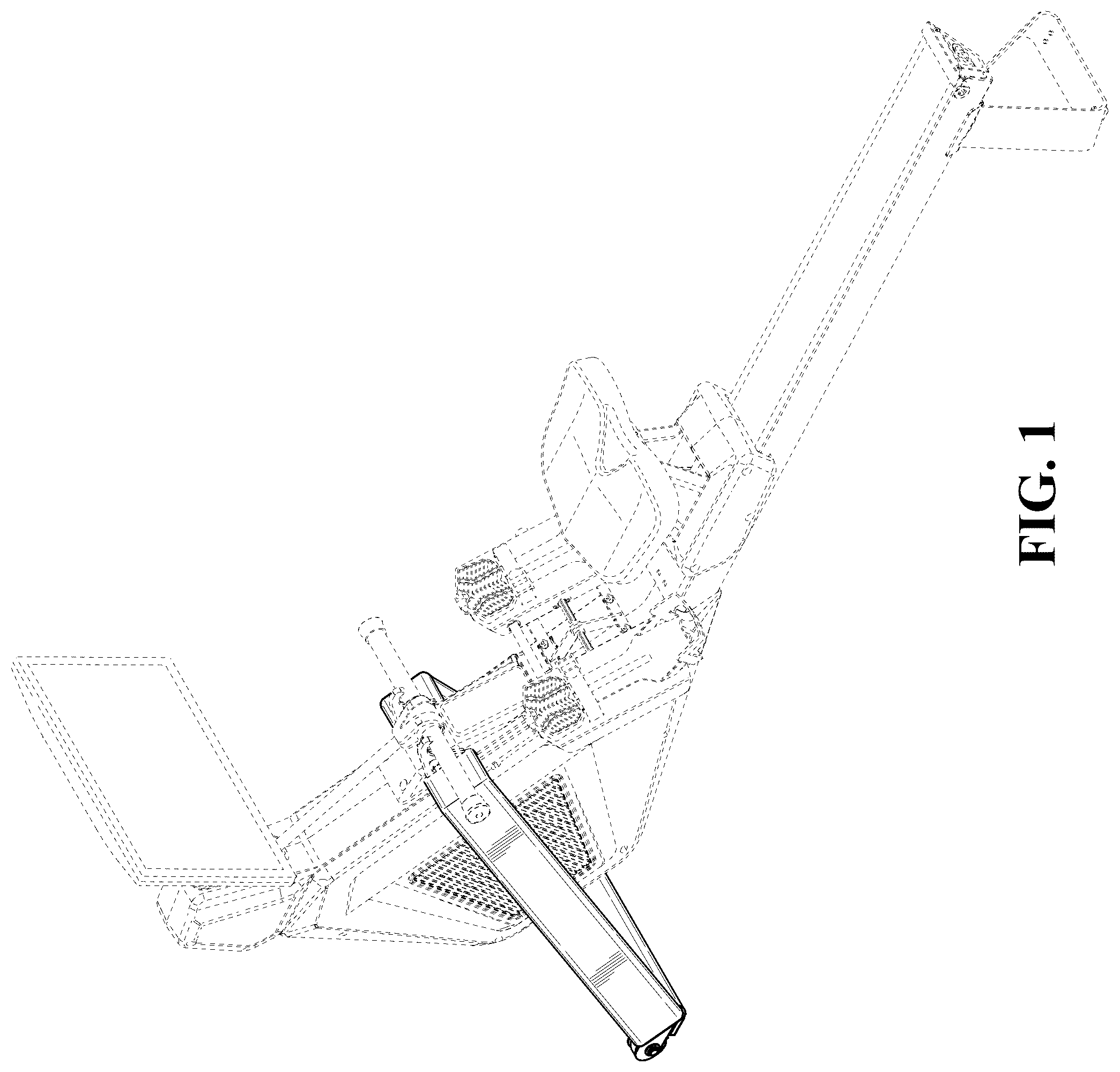 Patent USD1077949 Figure 1 – Rowing machine
