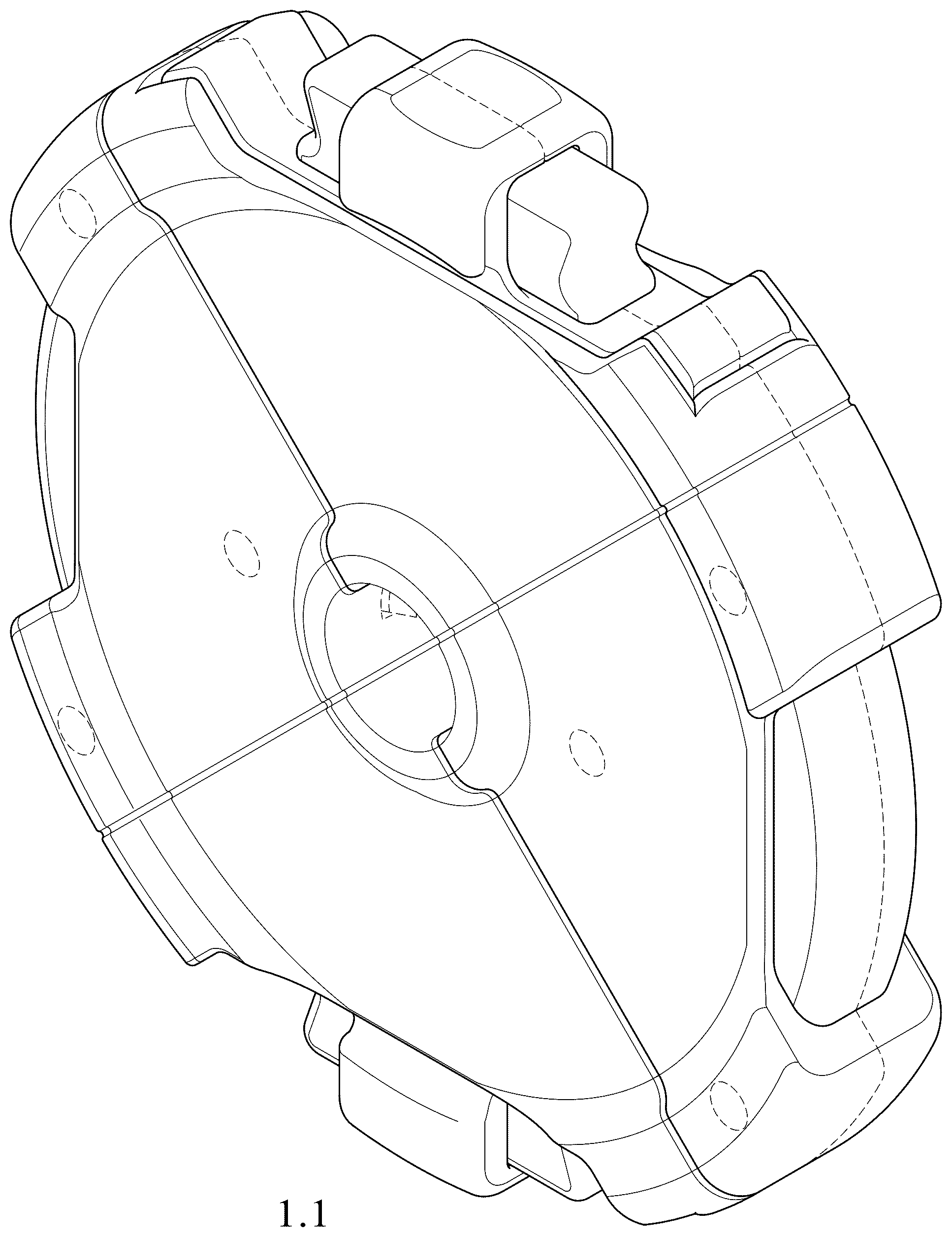 Patent USD1077950 Figure 1 – Weight plate for athletics