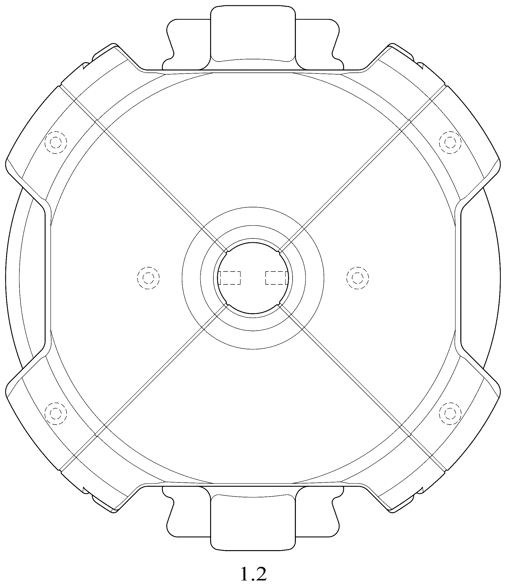 Patent USD1077950 Figure 2 – Weight plate for athletics