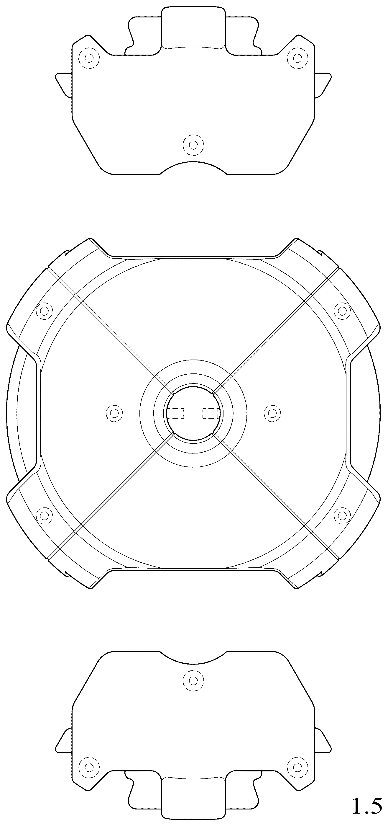 Patent USD1077950 Figure 5 – Weight plate for athletics