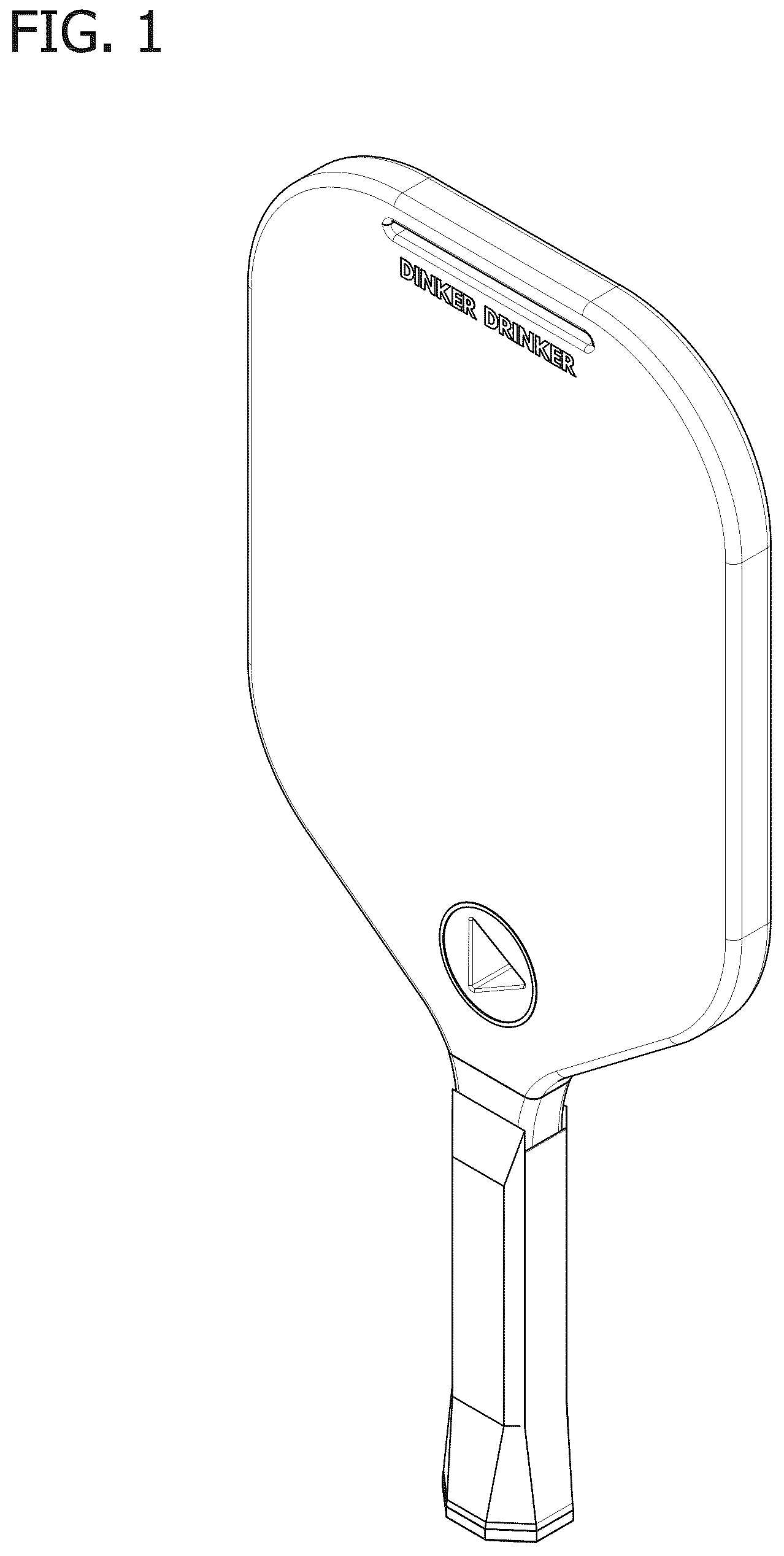 Patent USD1077952 Figure 1 – Pickleball paddle
