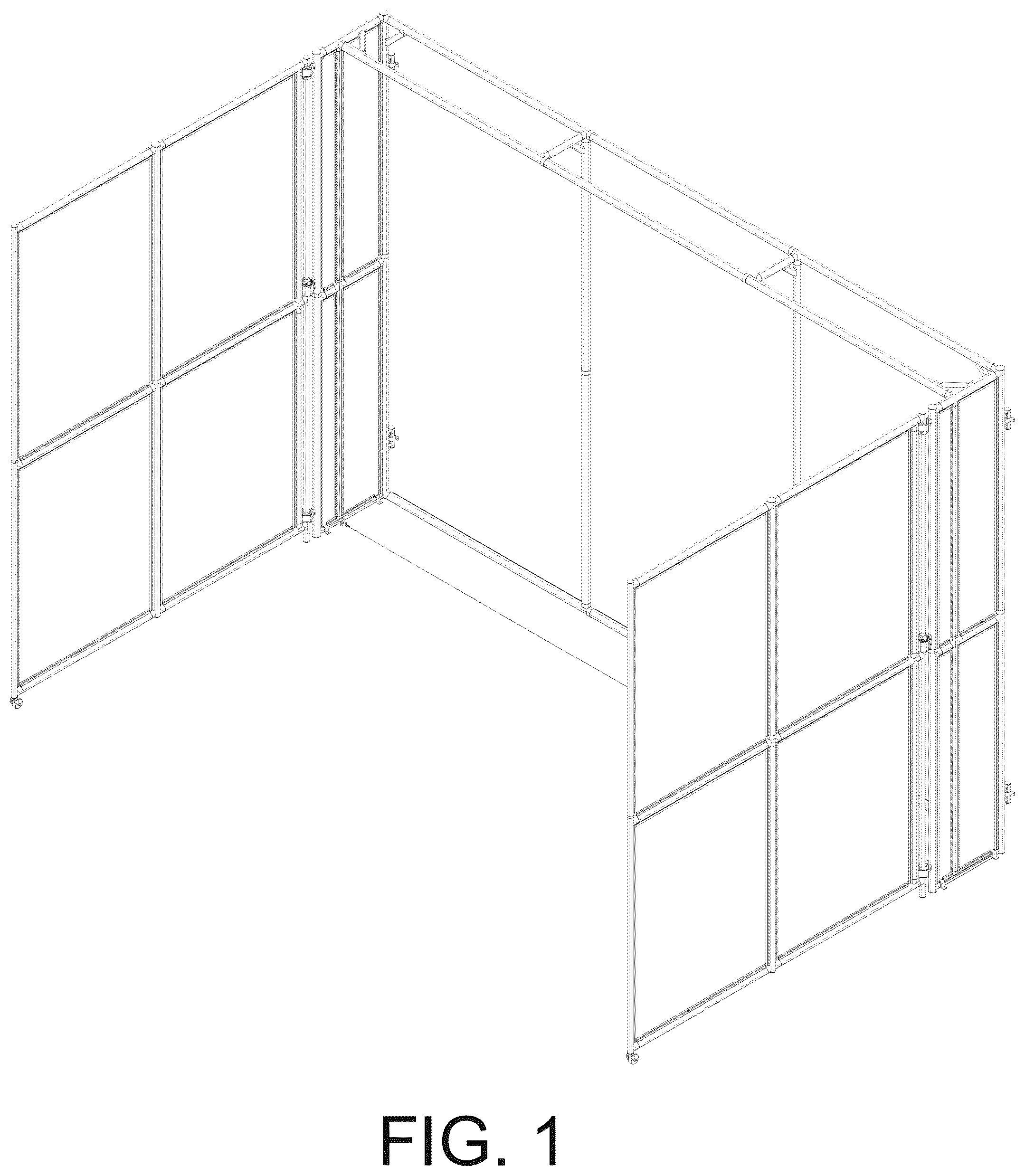 Patent USD1077956 Figure 1 – Virtual reality golf screen and frame