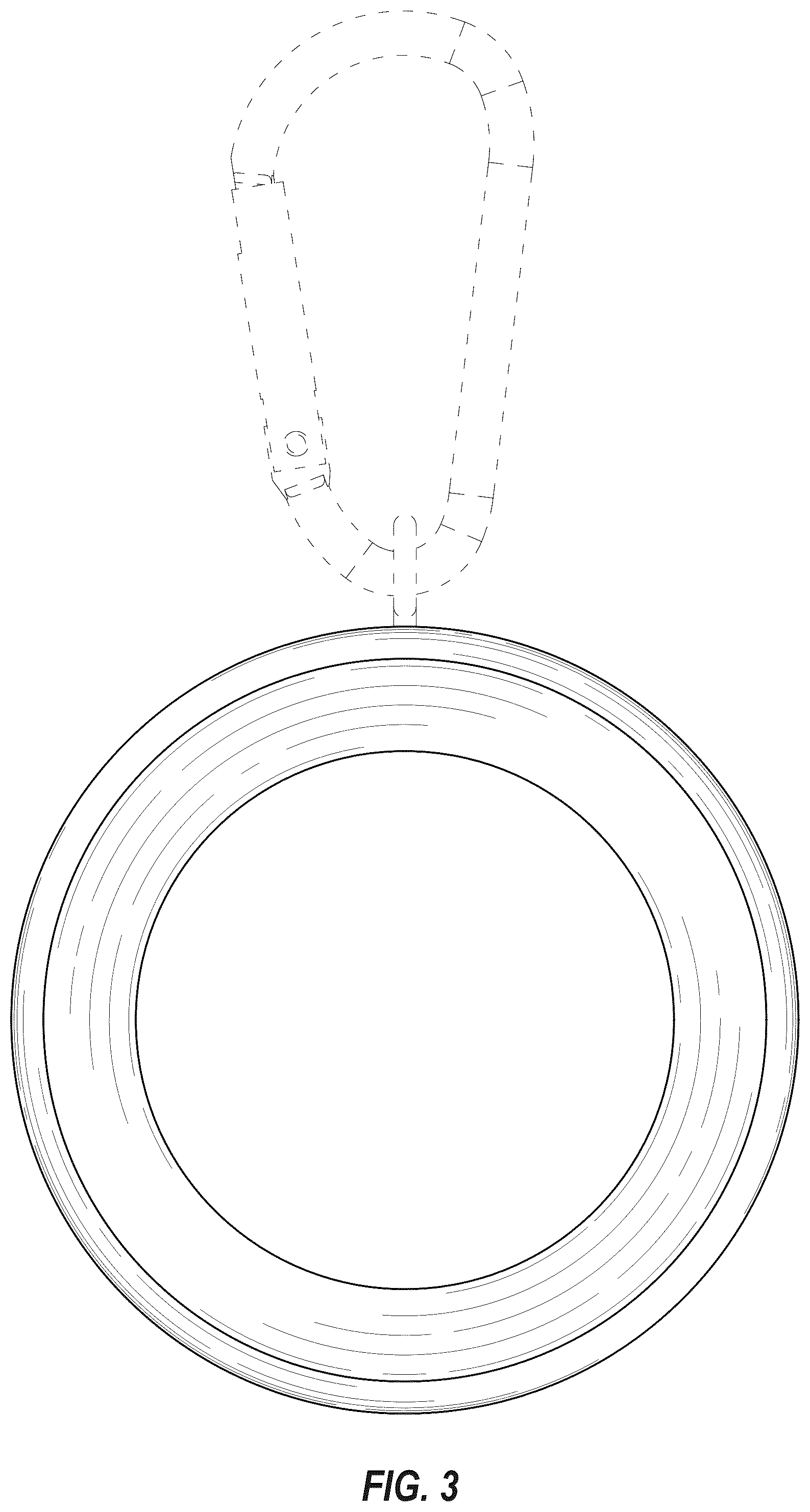 Patent USD1077957 Figure 3 – Golf ball roundness gauge