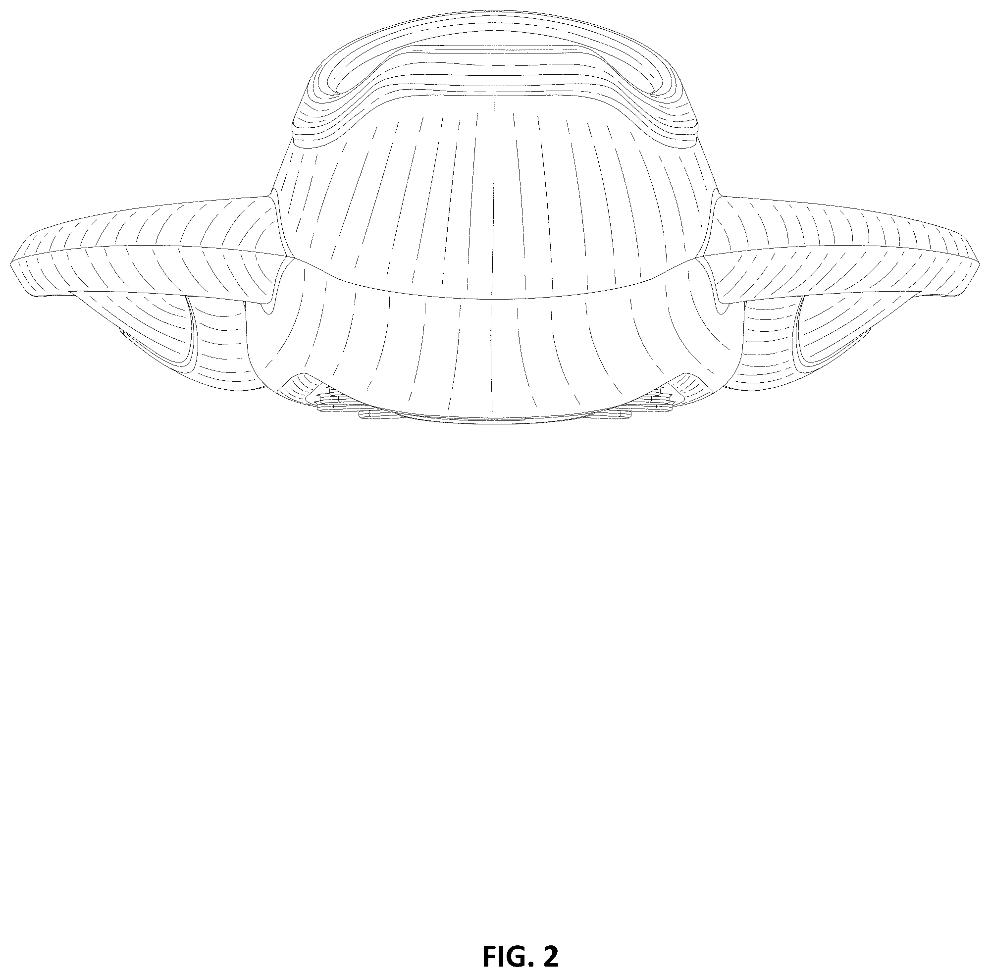 Patent USD1077958 Figure 2 – Swim fin