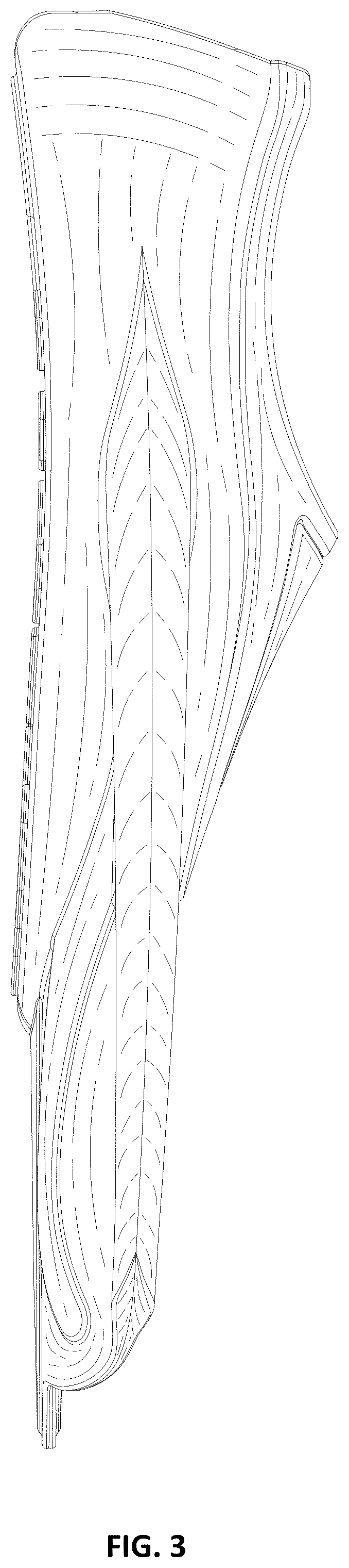 Patent USD1077958 Figure 3 – Swim fin