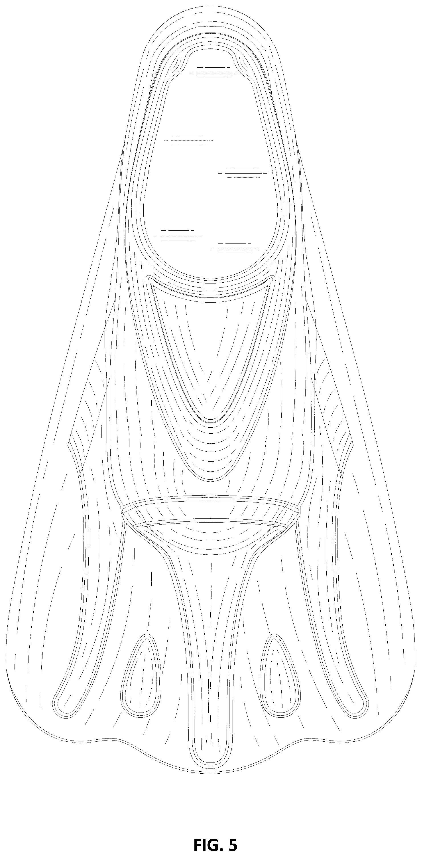 Patent USD1077958 Figure 5 – Swim fin