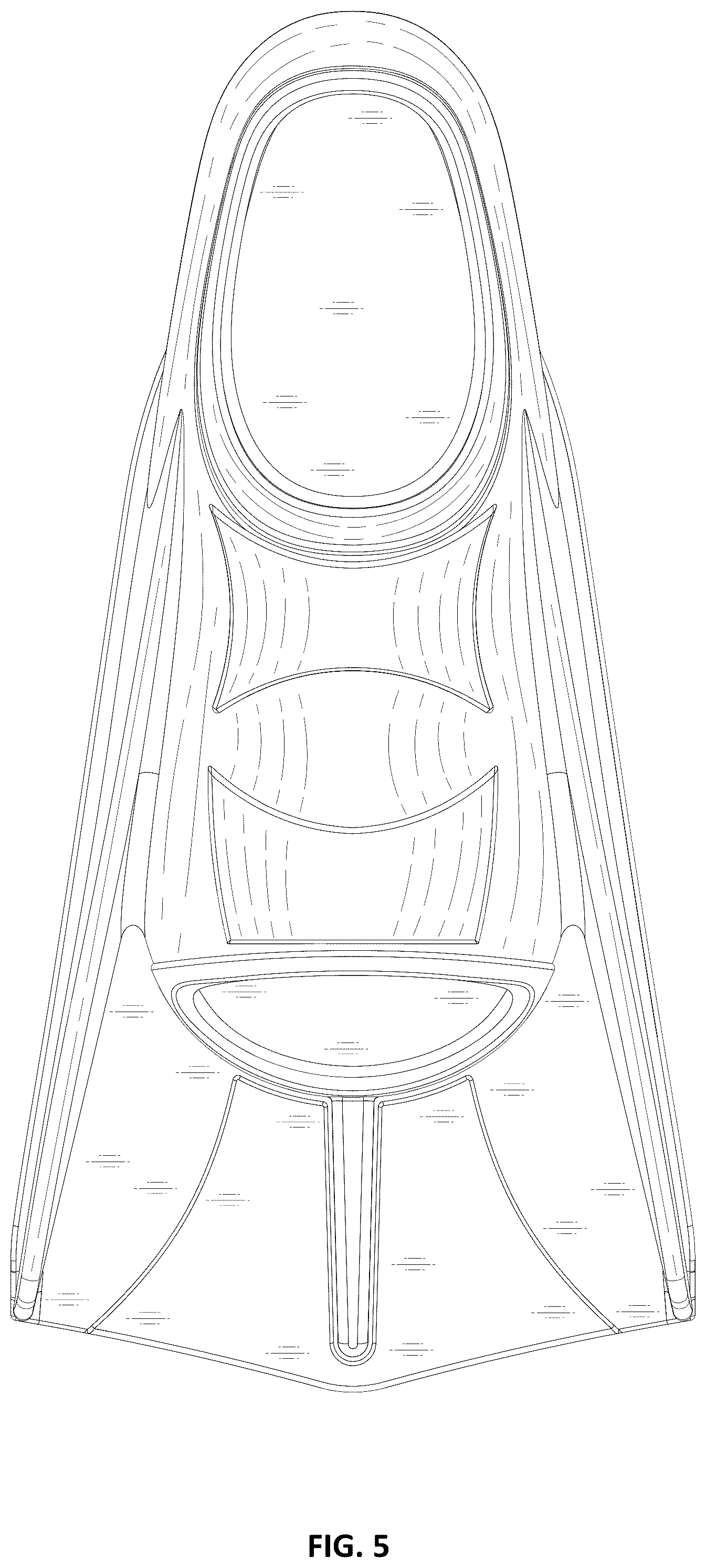 Patent USD1077959 Figure 5 – Swim fin