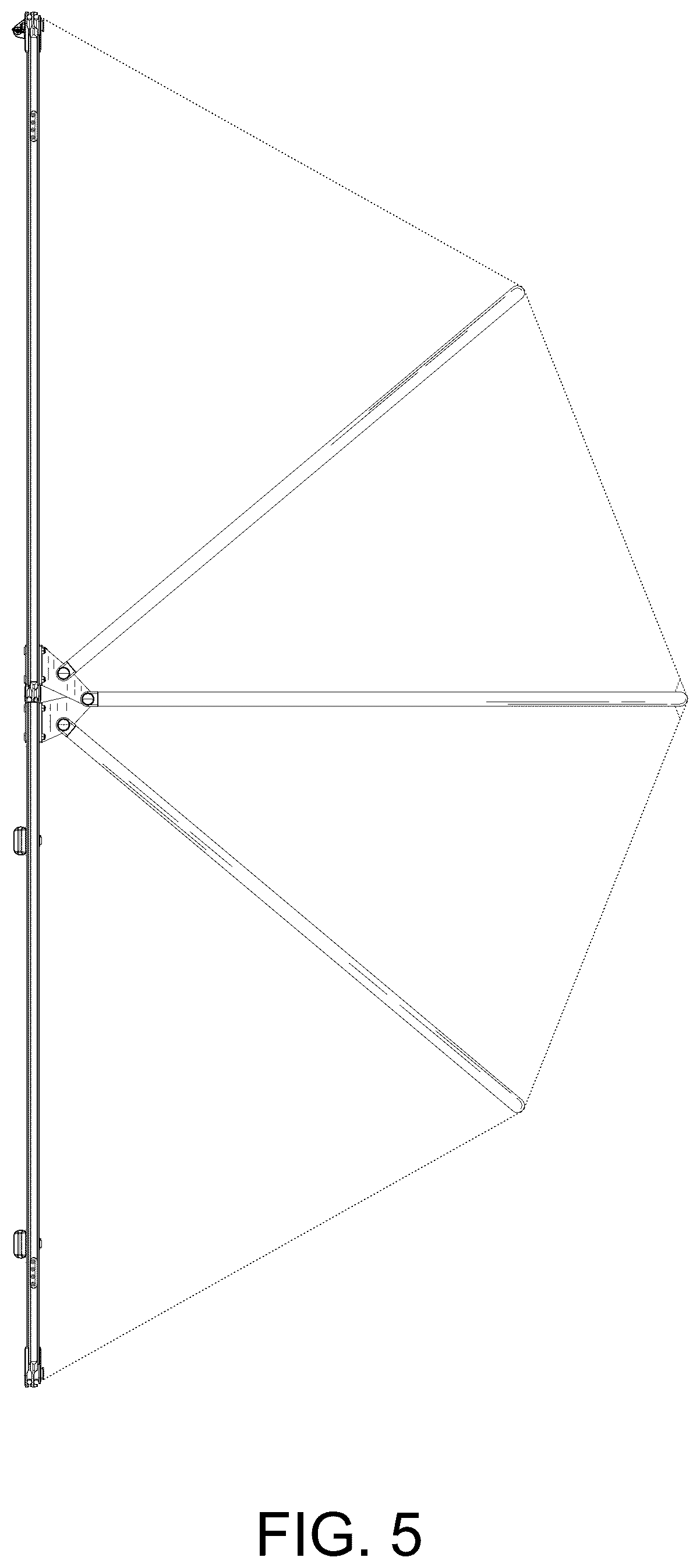 Patent USD1077962 Figure 5 – Rooftop tent frame