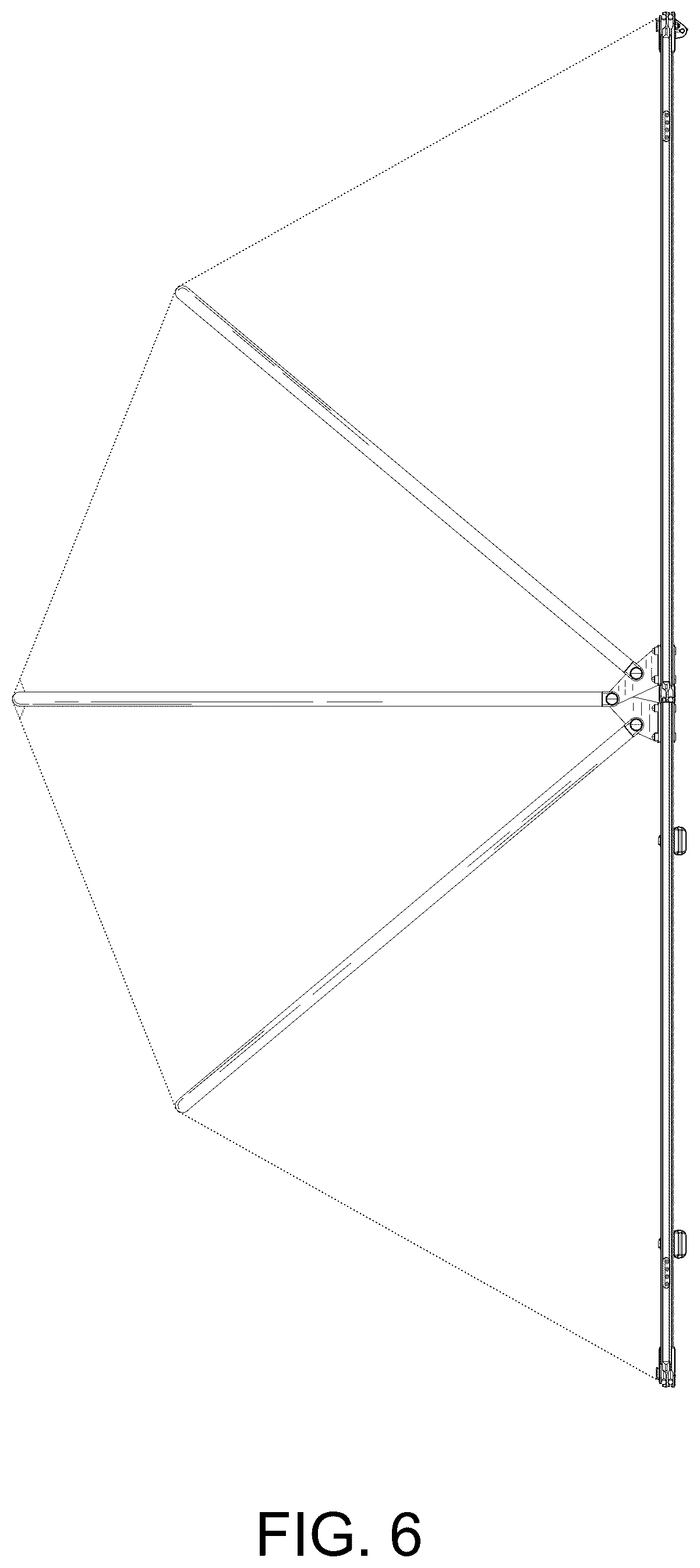 Patent USD1077962 Figure 6 – Rooftop tent frame