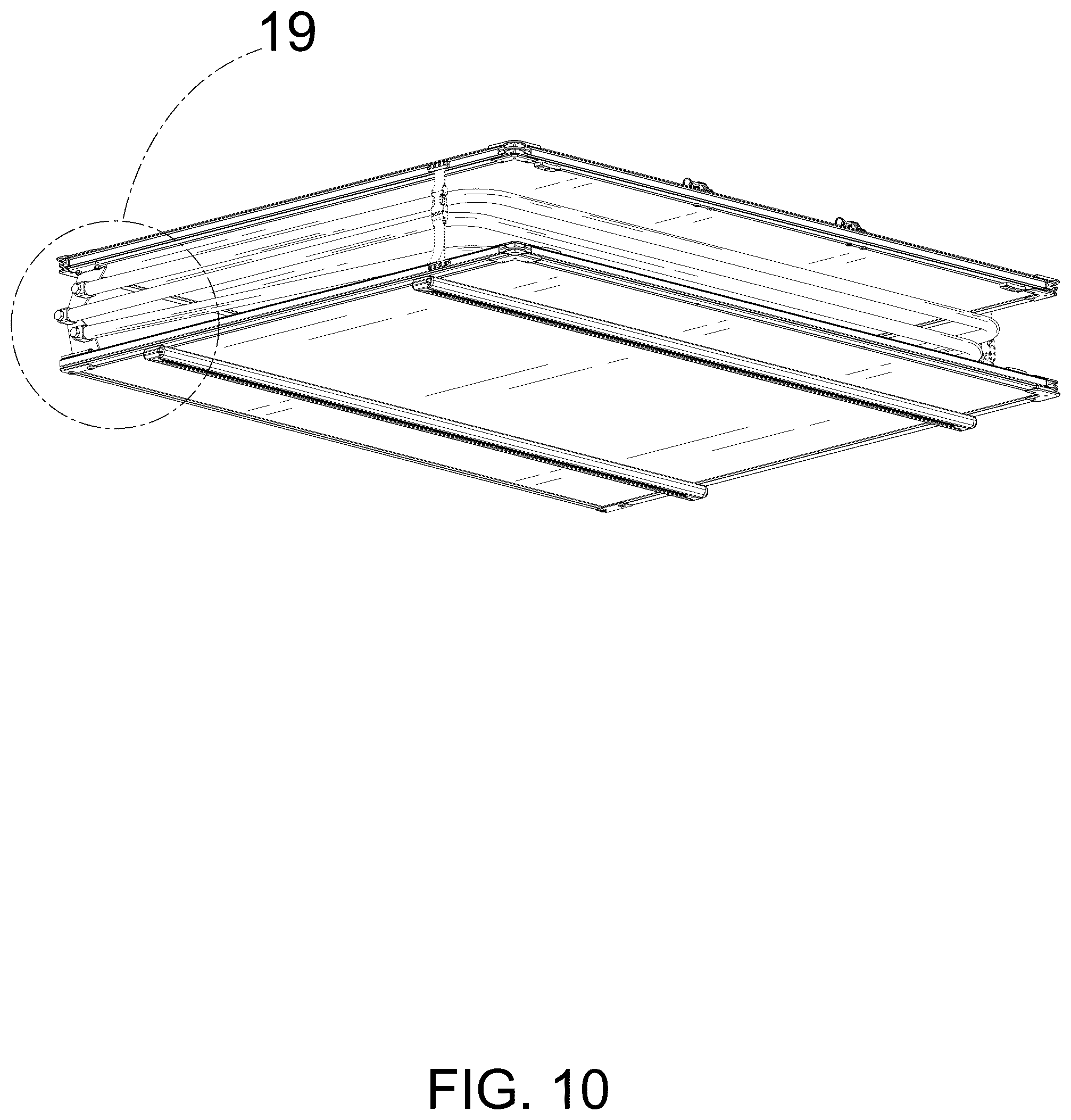 Patent USD1077962 Figure 10 – Rooftop tent frame