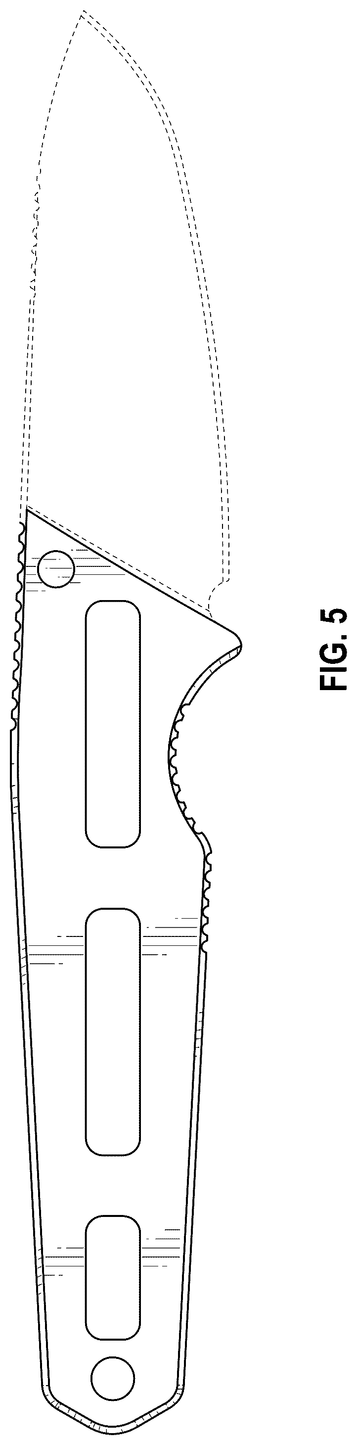 Patent USD1077970 Figure 4 – Knife handle