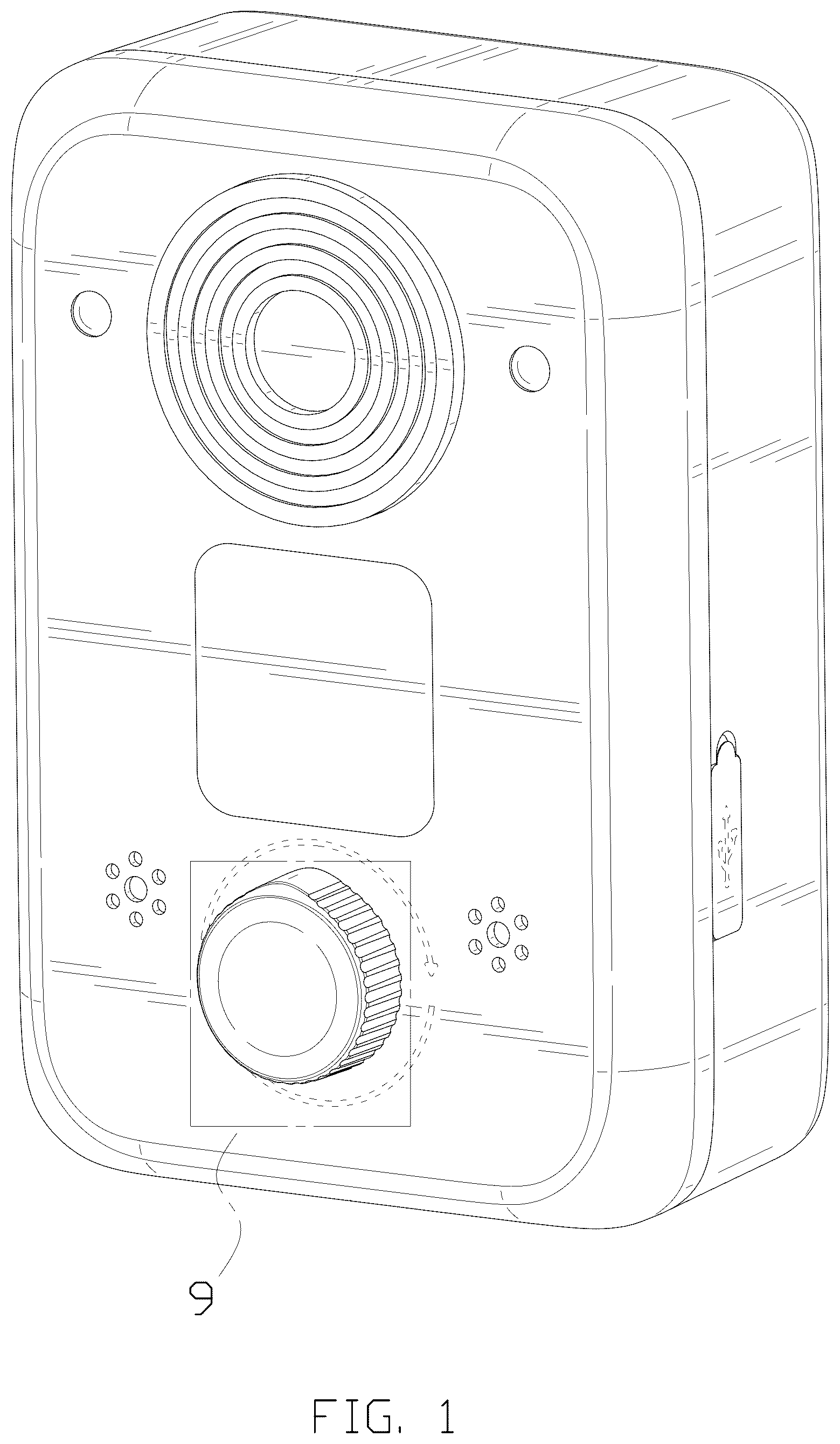 Patent USD1077975 Figure 1 – Ultrasonic dog repeller