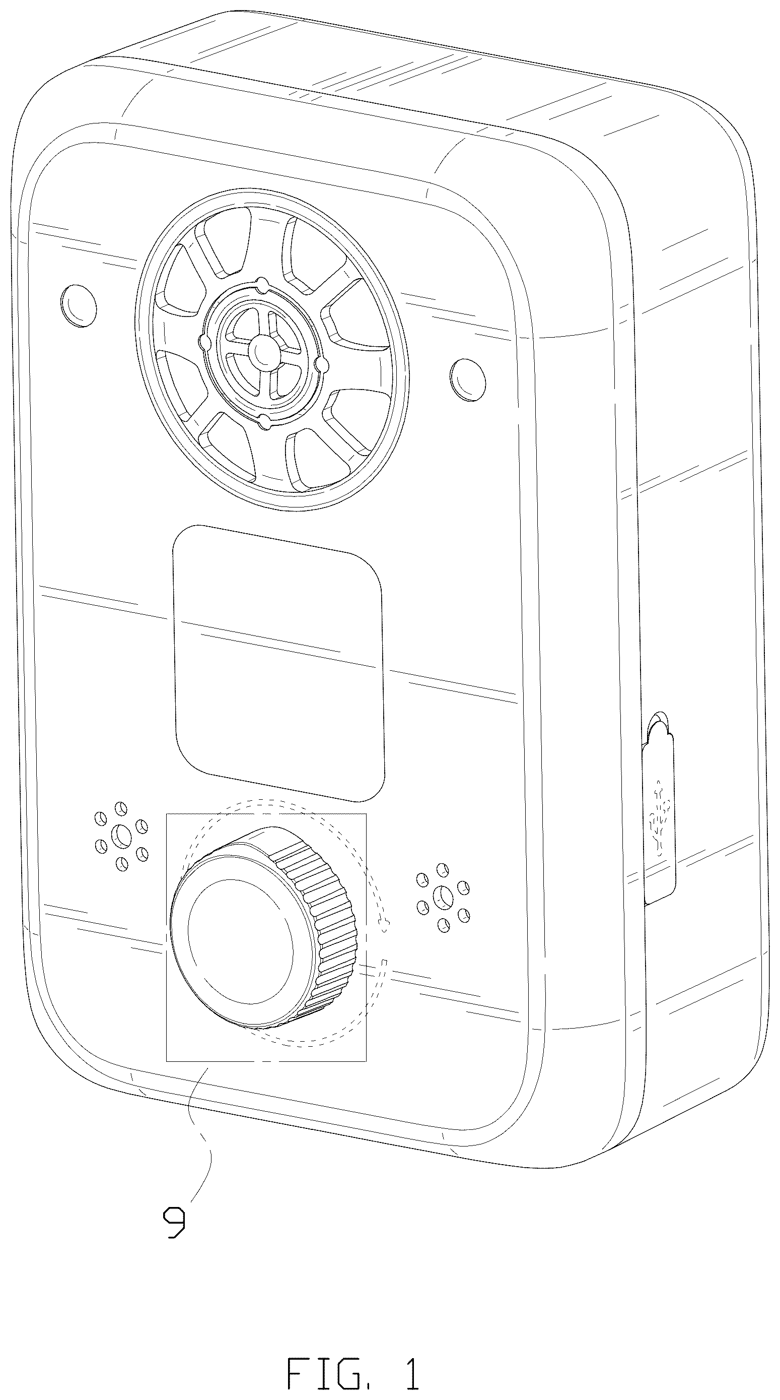 Patent USD1077976 Figure 1 – Ultrasonic dog repeller