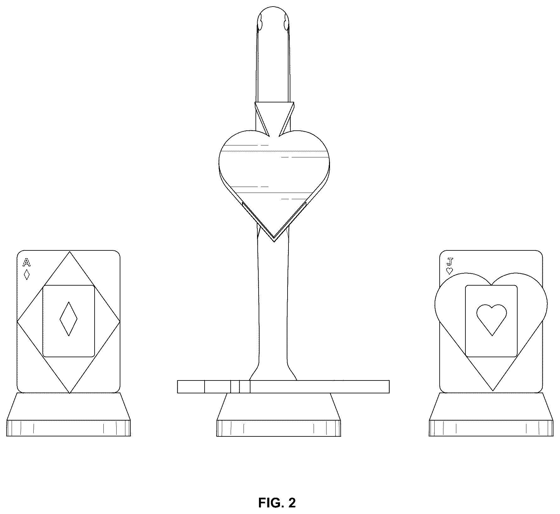 Patent USD1077985 Figure 2 – Poker faucet