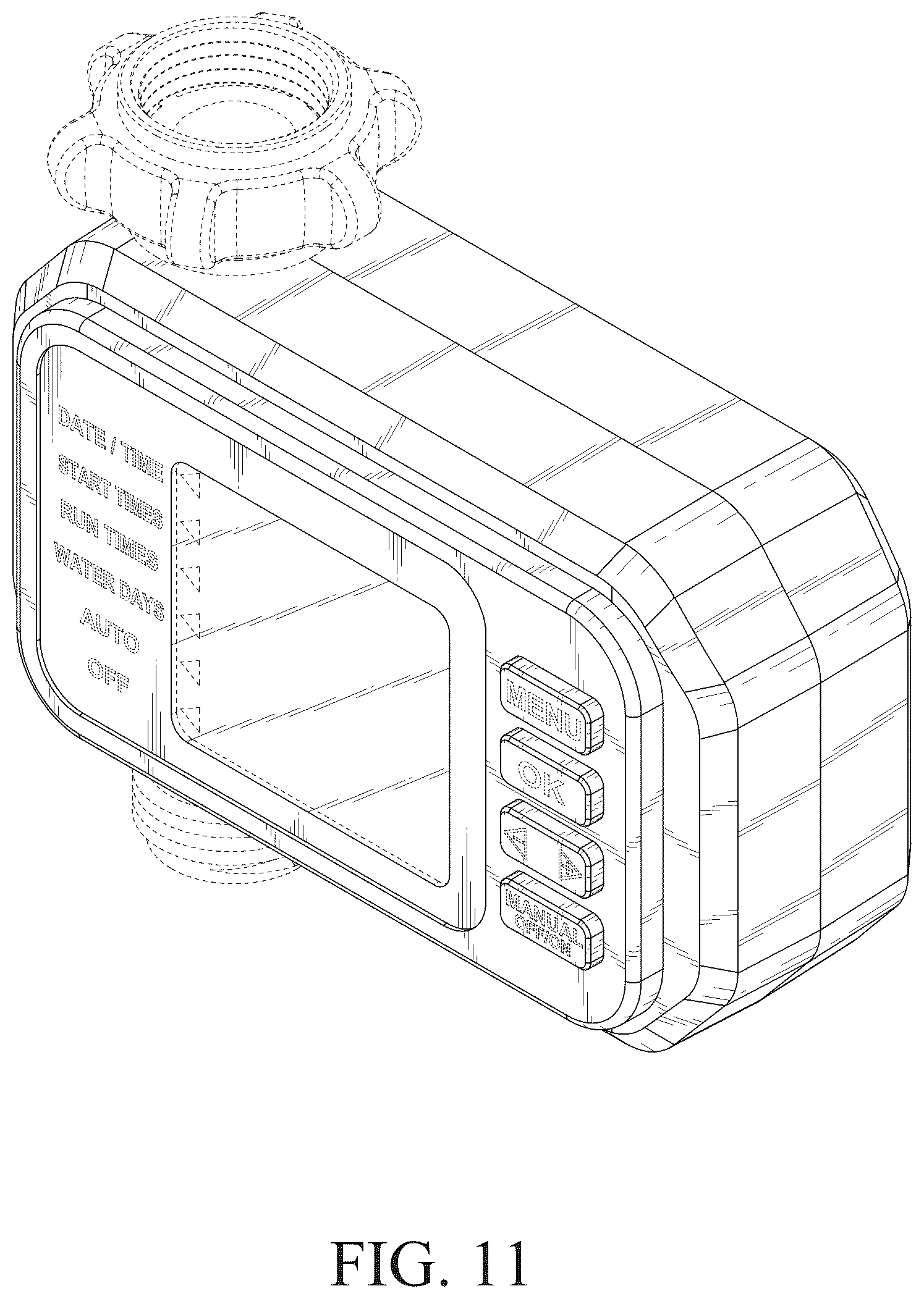 Patent USD1077986 Figure 11 – Irrigation controller