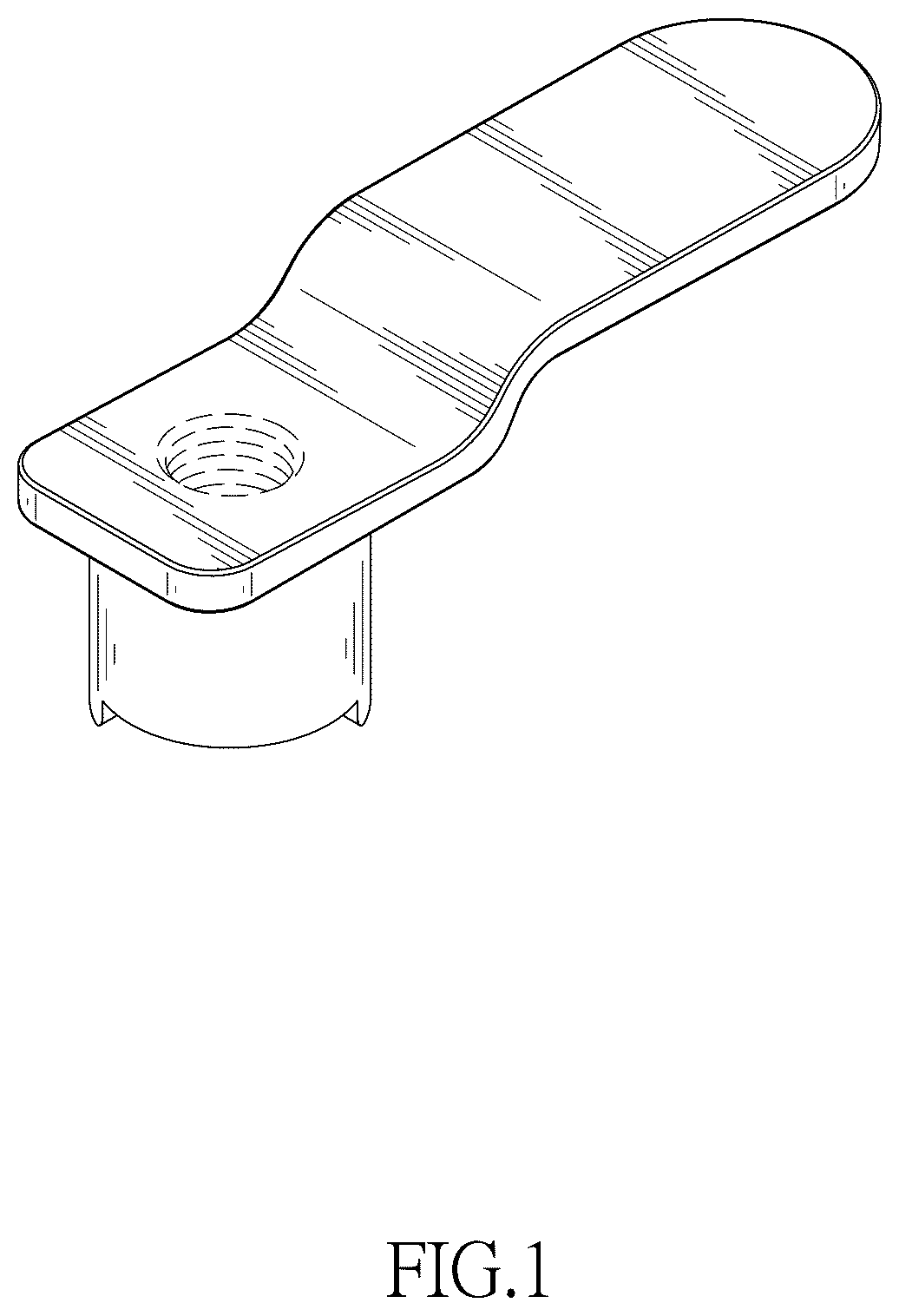 Patent USD1077987 Figure 1 – Switching handle