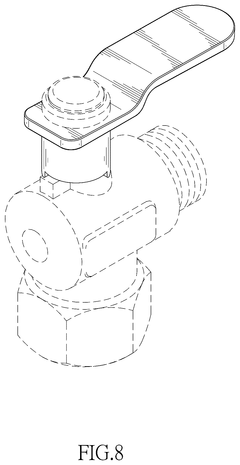 Patent USD1077987 Figure 5 – Switching handle