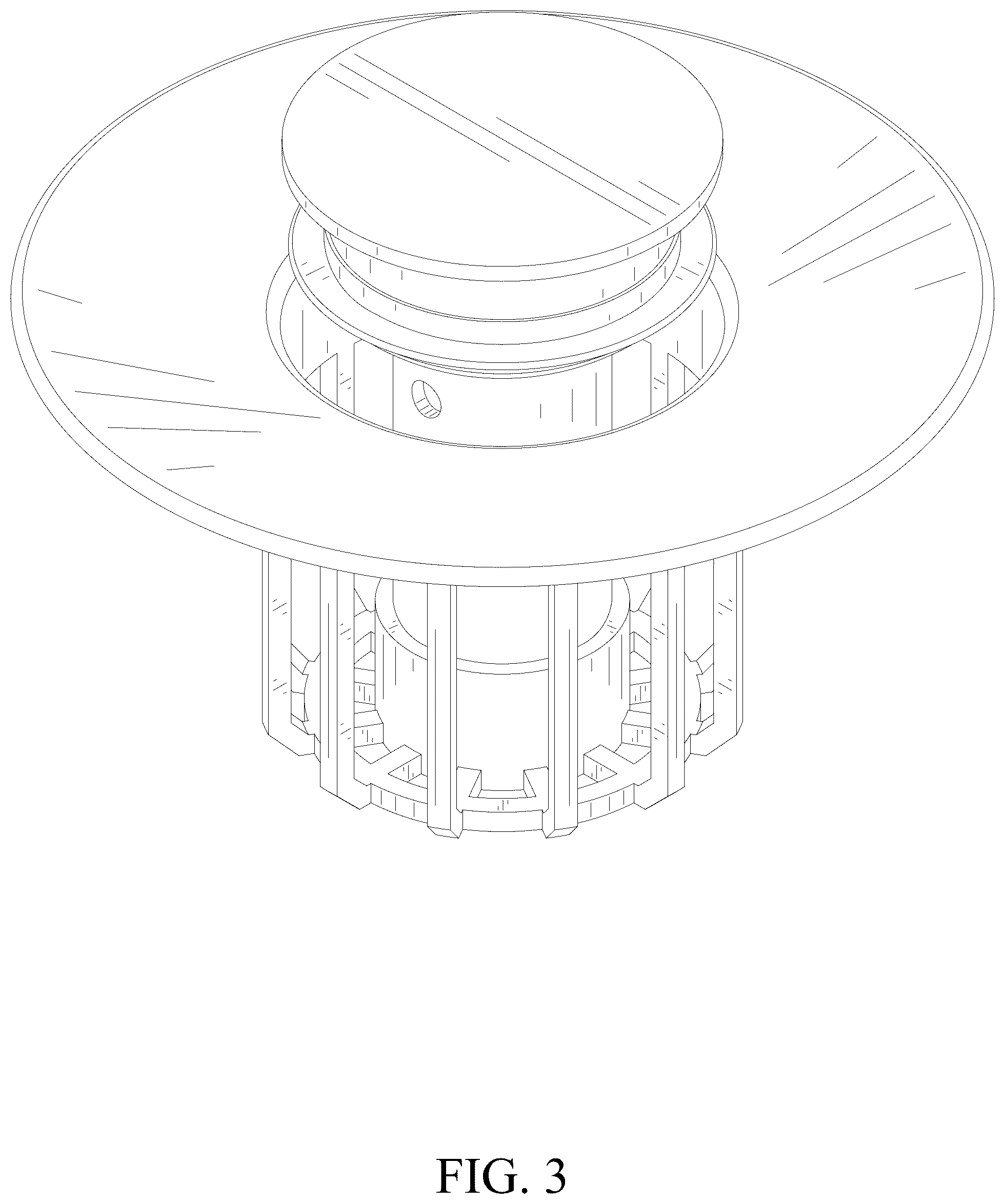 Patent USD1077991 Figure 3 – Bathroom bathtub plug