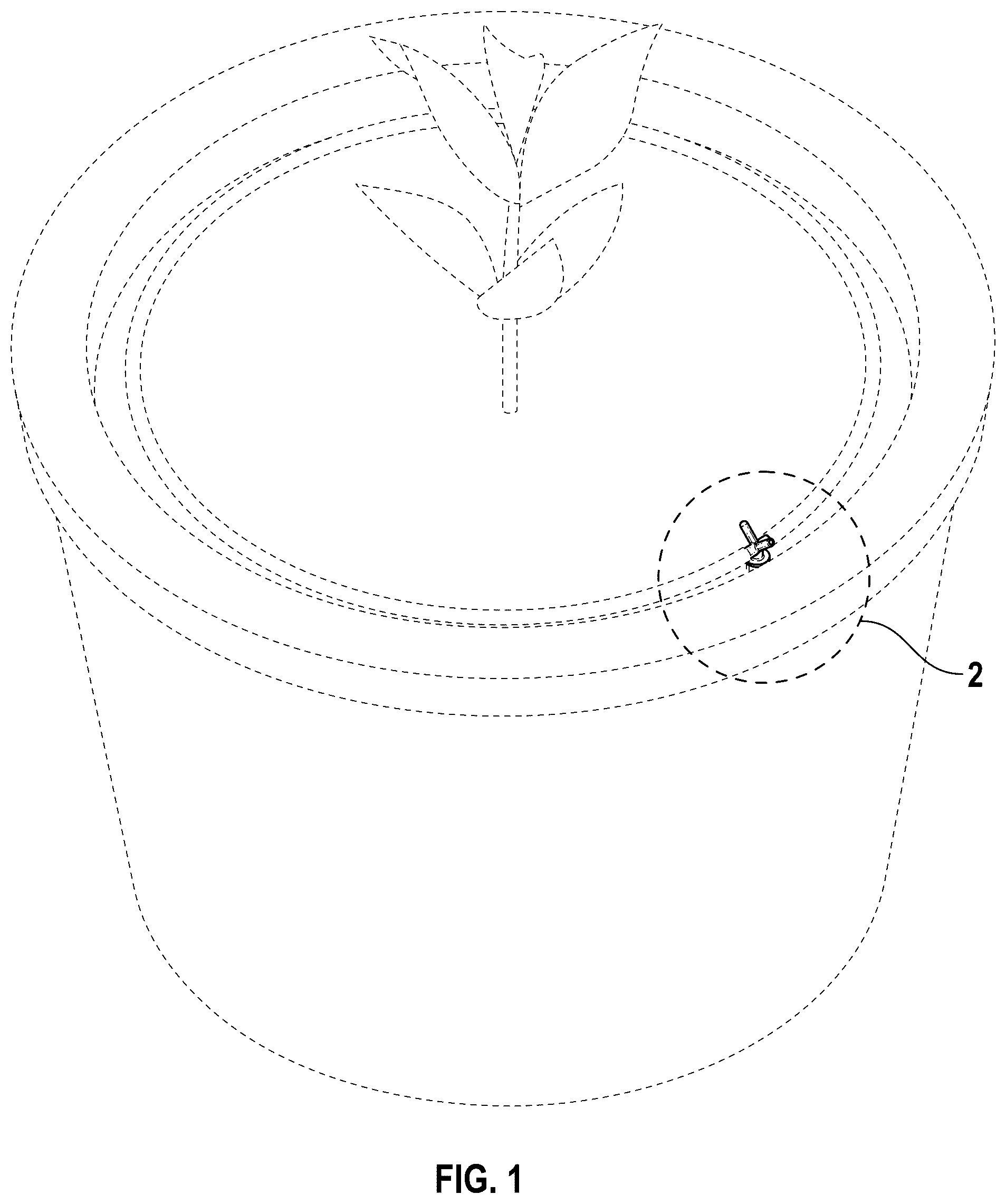 Patent USD1077994 Figure 1 – Tee fitting of a tubing ring