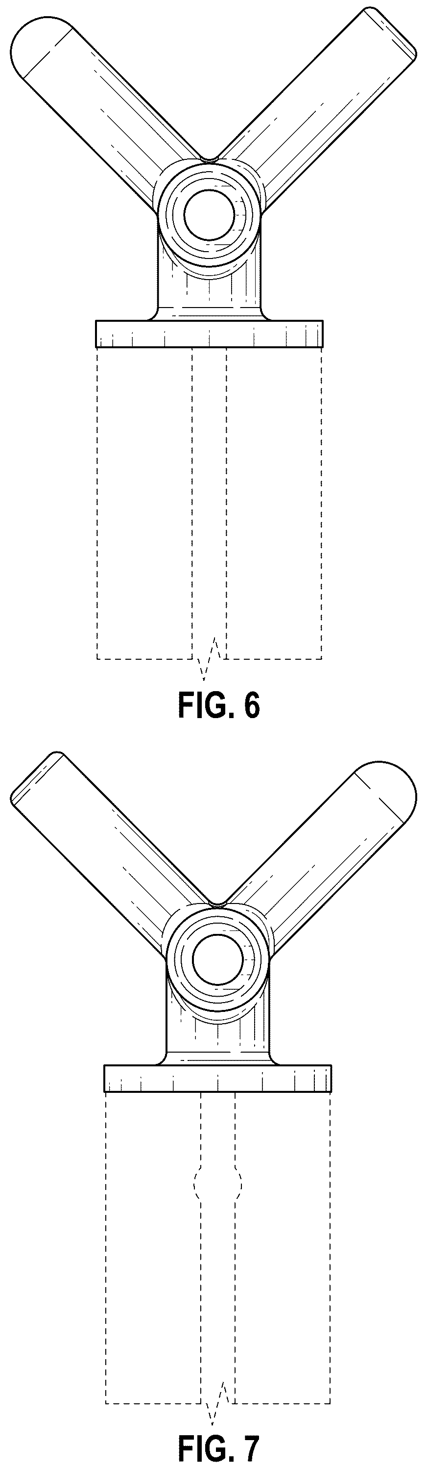 Patent USD1077994 Figure 5 – Tee fitting of a tubing ring