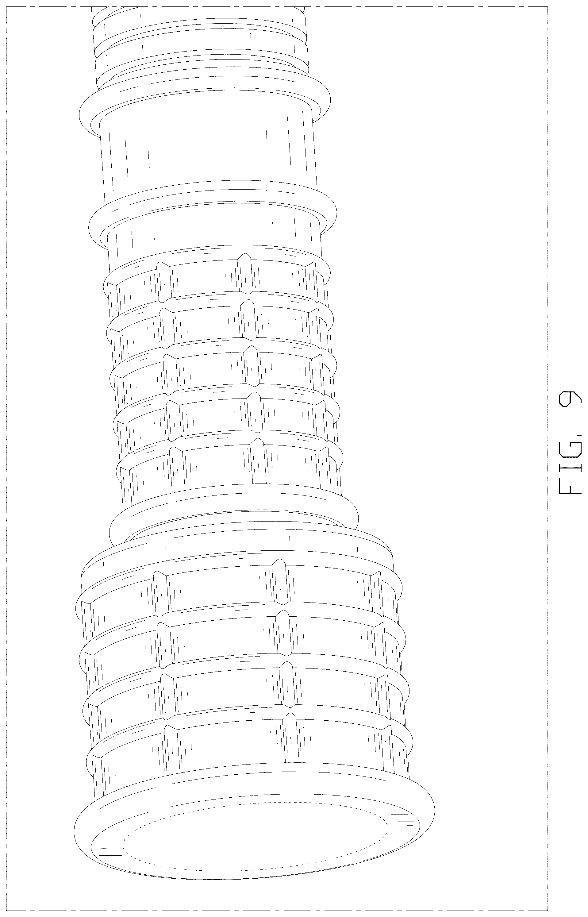 Patent USD1077997 Figure 9 – Drain hose