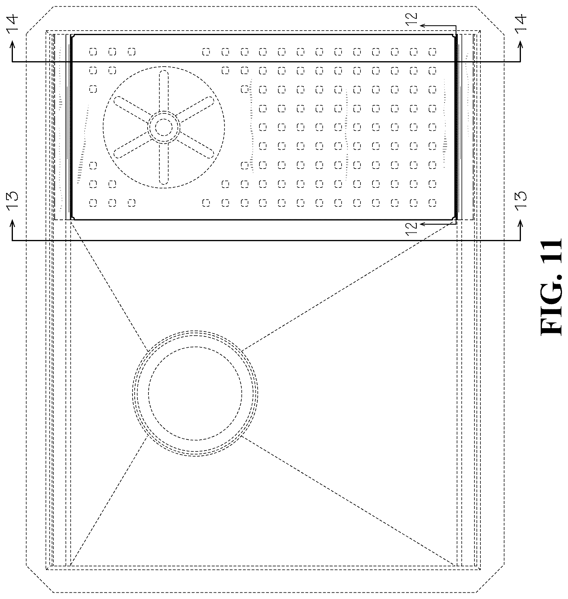 Patent USD1077999 Figure 9 – Sink with vessel rinser