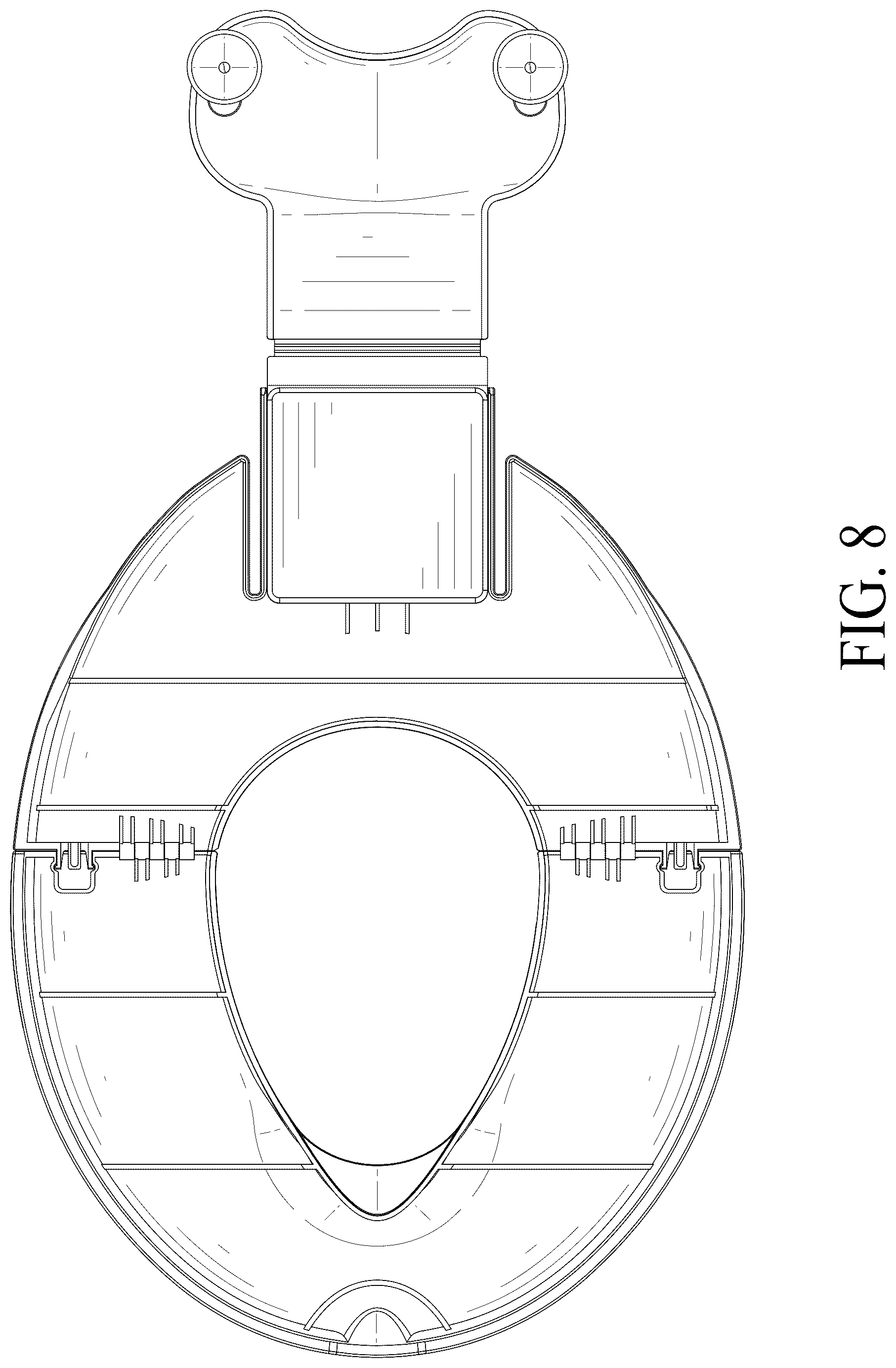 Patent USD1078002 Figure 8 – Toilet seat