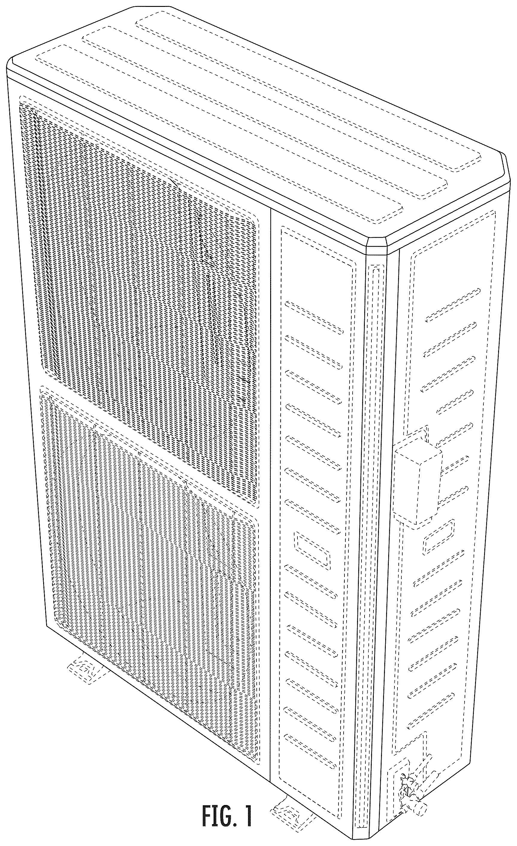 Patent USD1078003 Figure 1 – Outdoor HVAC unit