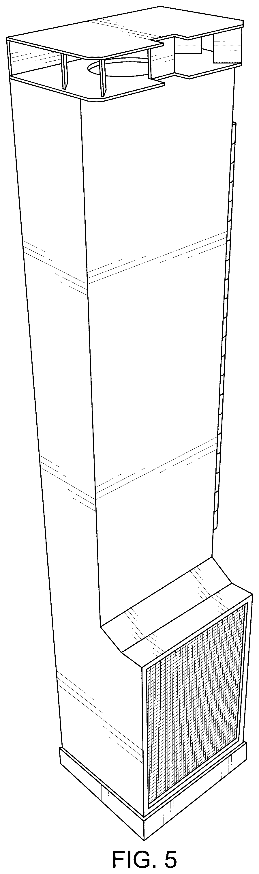 Patent USD1078008 Figure 5 – Tower air purifier